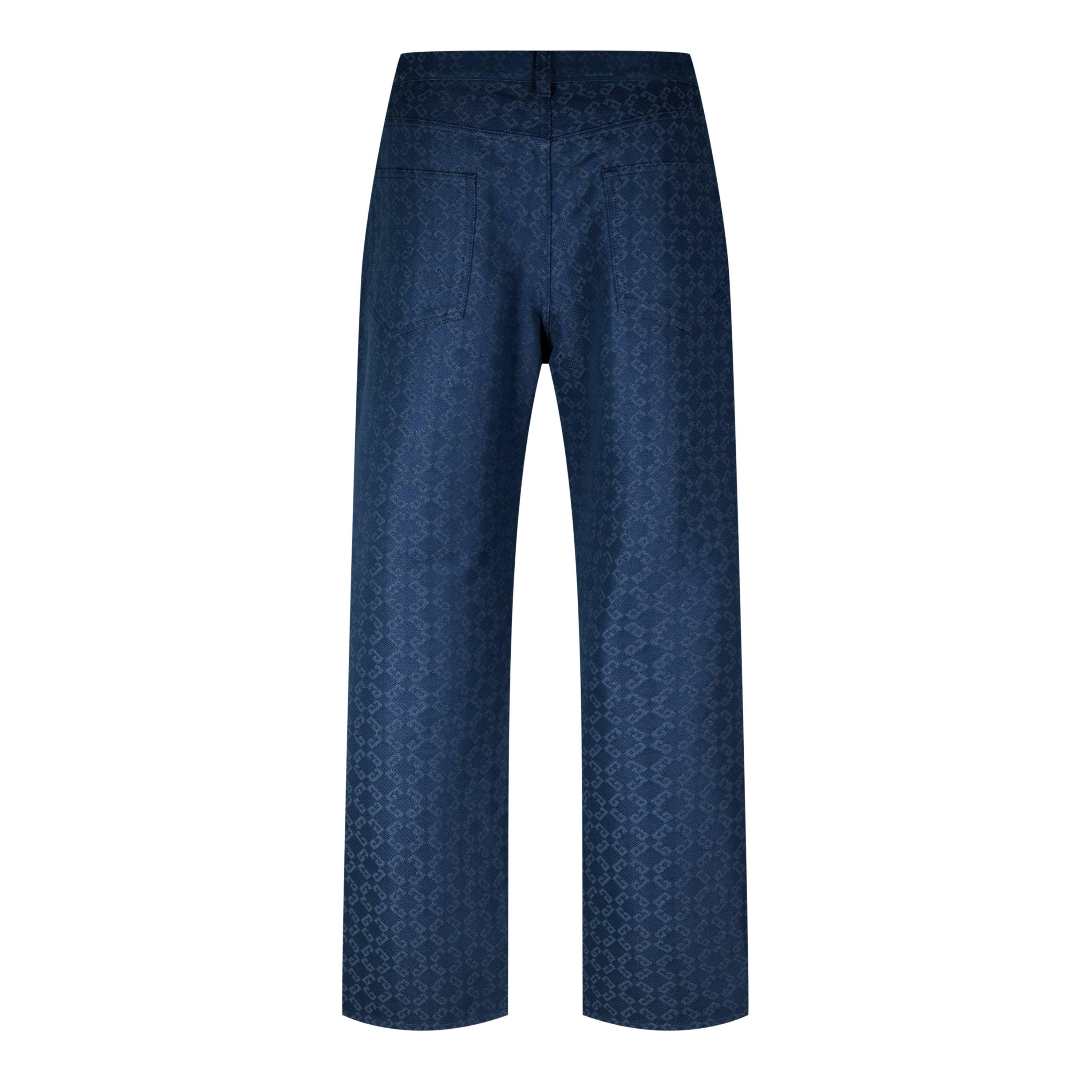 Blue - GIVENCHY - Straight Leg Logo Jacquard Jeans - 6