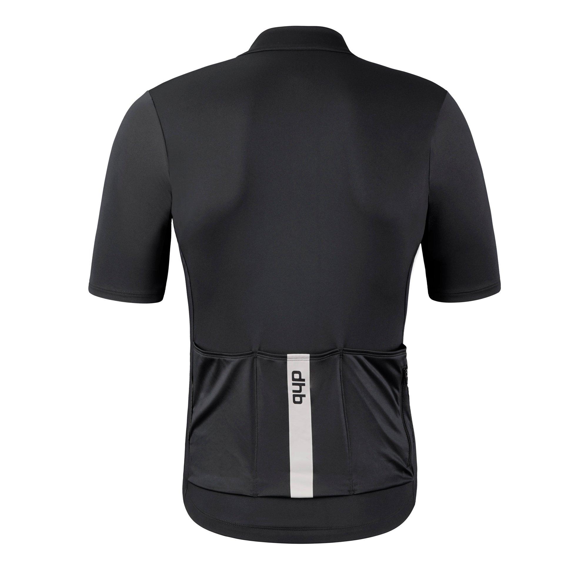 Zwart - Dhb - Blok Mens Classic Short Sleeve Jersey - 2