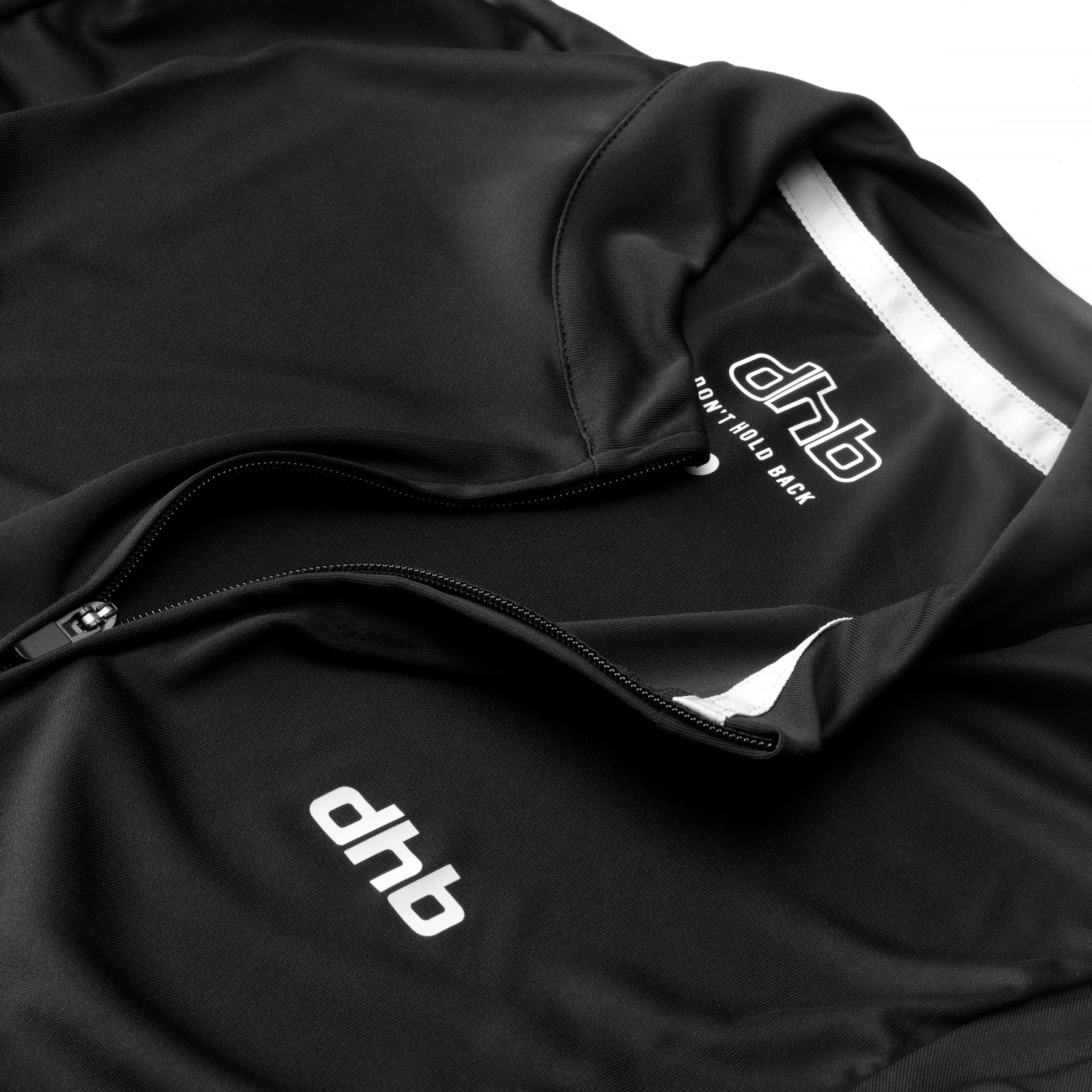 Zwart - Dhb - Blok Mens Classic Short Sleeve Jersey - 4