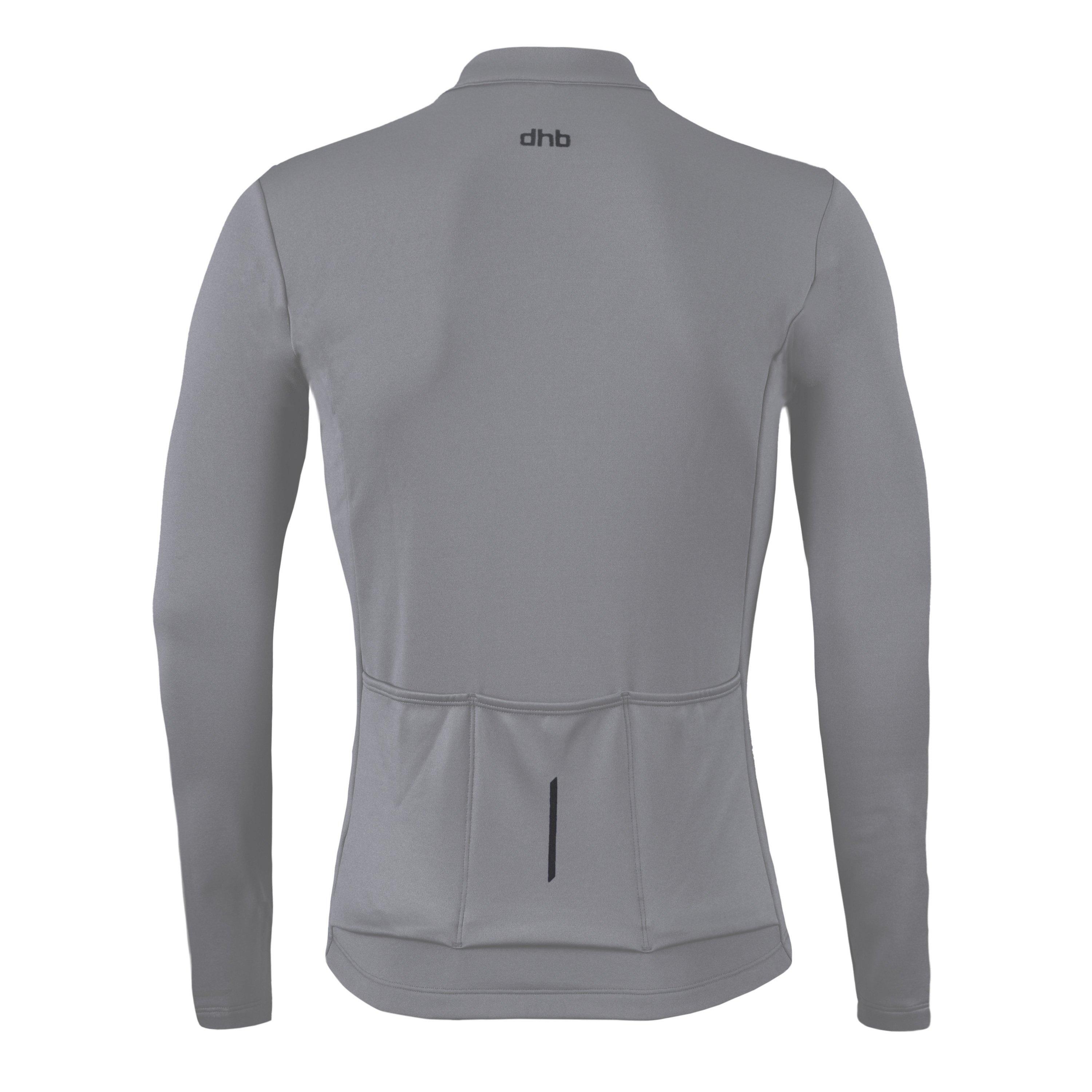 Grey - Dhb - dhb Classic Mens Thermal Long Sleeve Jersey - 2