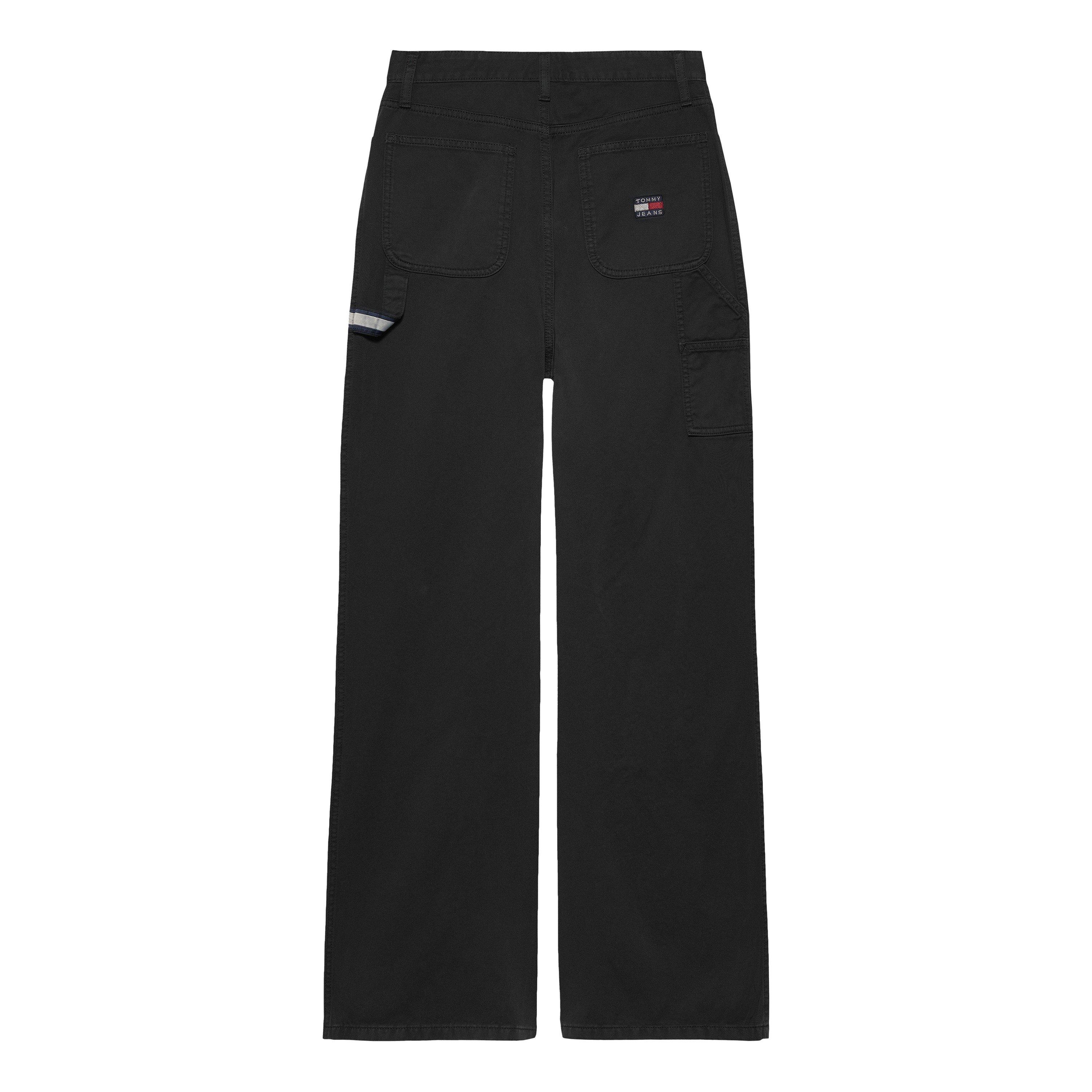 Nero - Tommy Jeans - Women's Claire High-Rise Wide Carpenter Straight Leg Jeans - 2