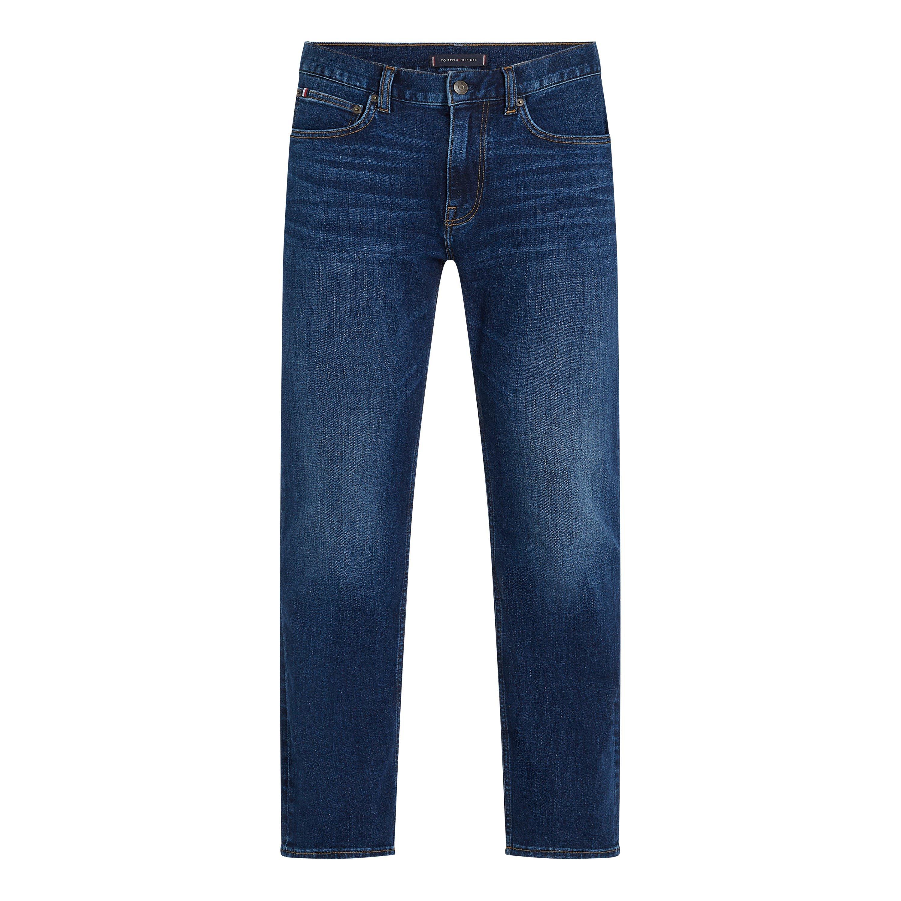 Tommy Hilfiger Men's Denton Whiskered Straight Leg Jeans - Dark Blue 1Bw - 32W R