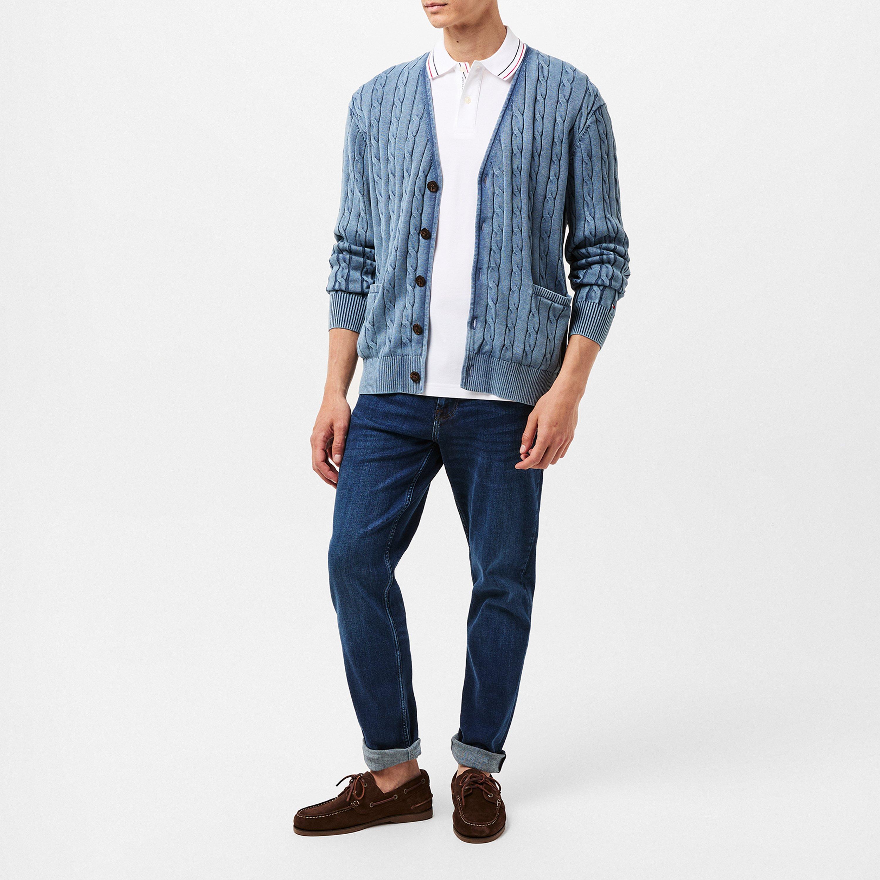 Dark Blue 1BW - Tommy Hilfiger - Denton Whiskered Straight Leg Jeans - 6