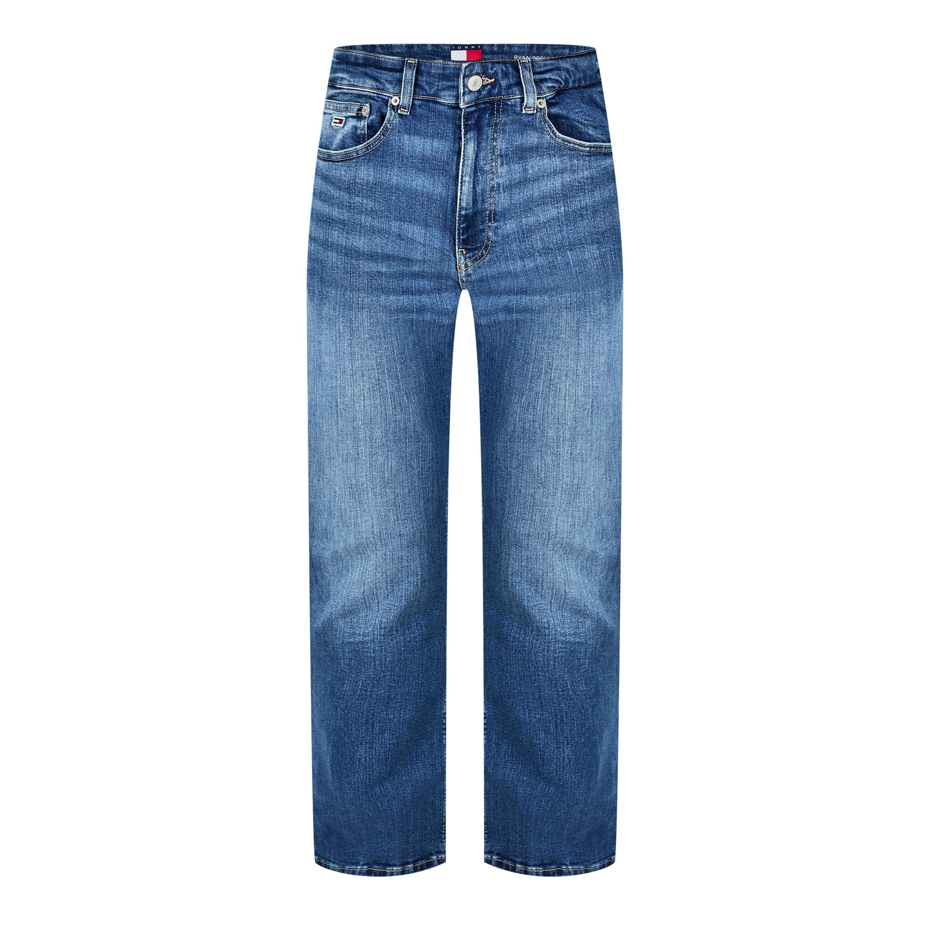 Denim Medium - Tommy Jeans - Men's Straight Leg Jeans - 7
