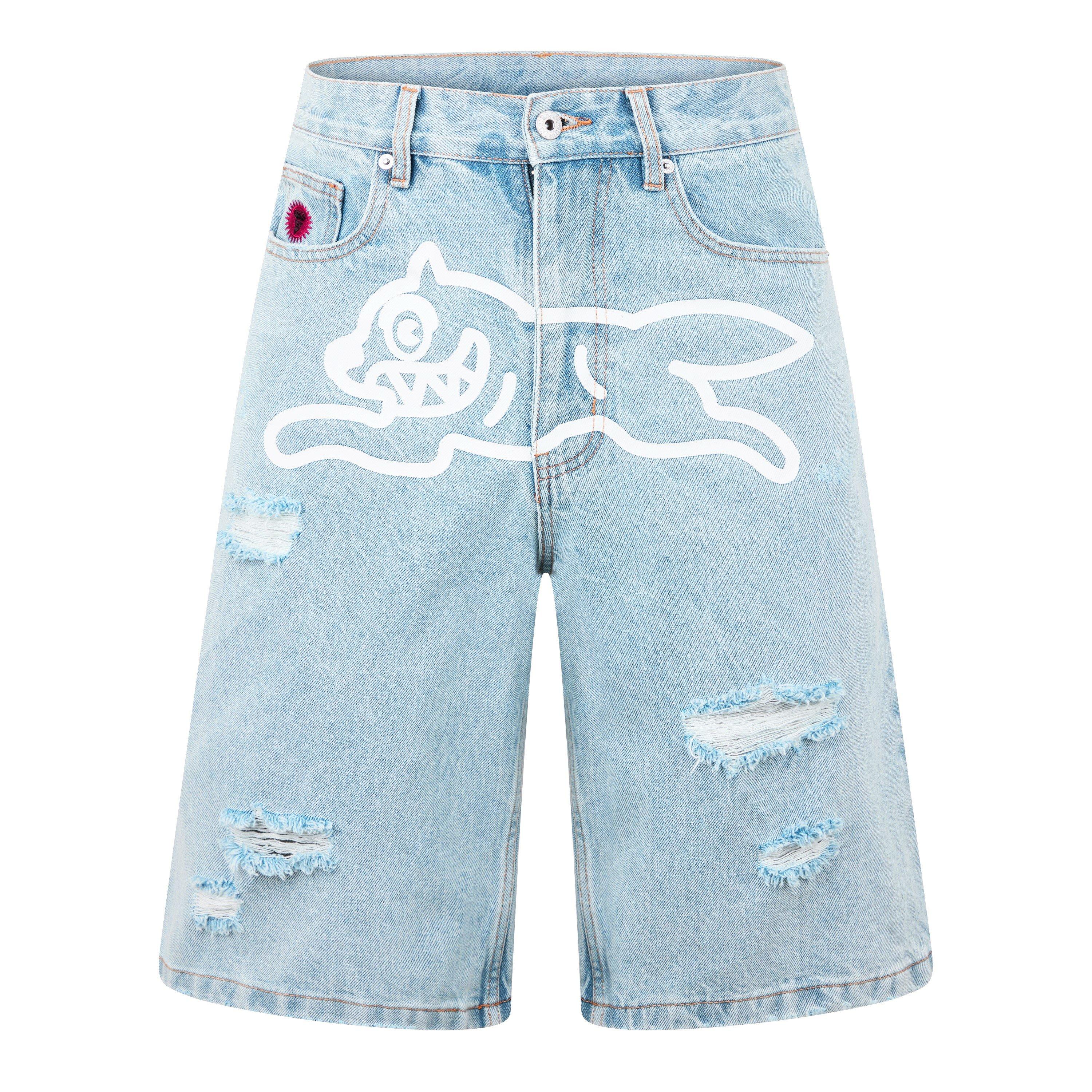 HvyWsh Blu/Wht - ICECREAM - Running Dog Denim Shorts - 5