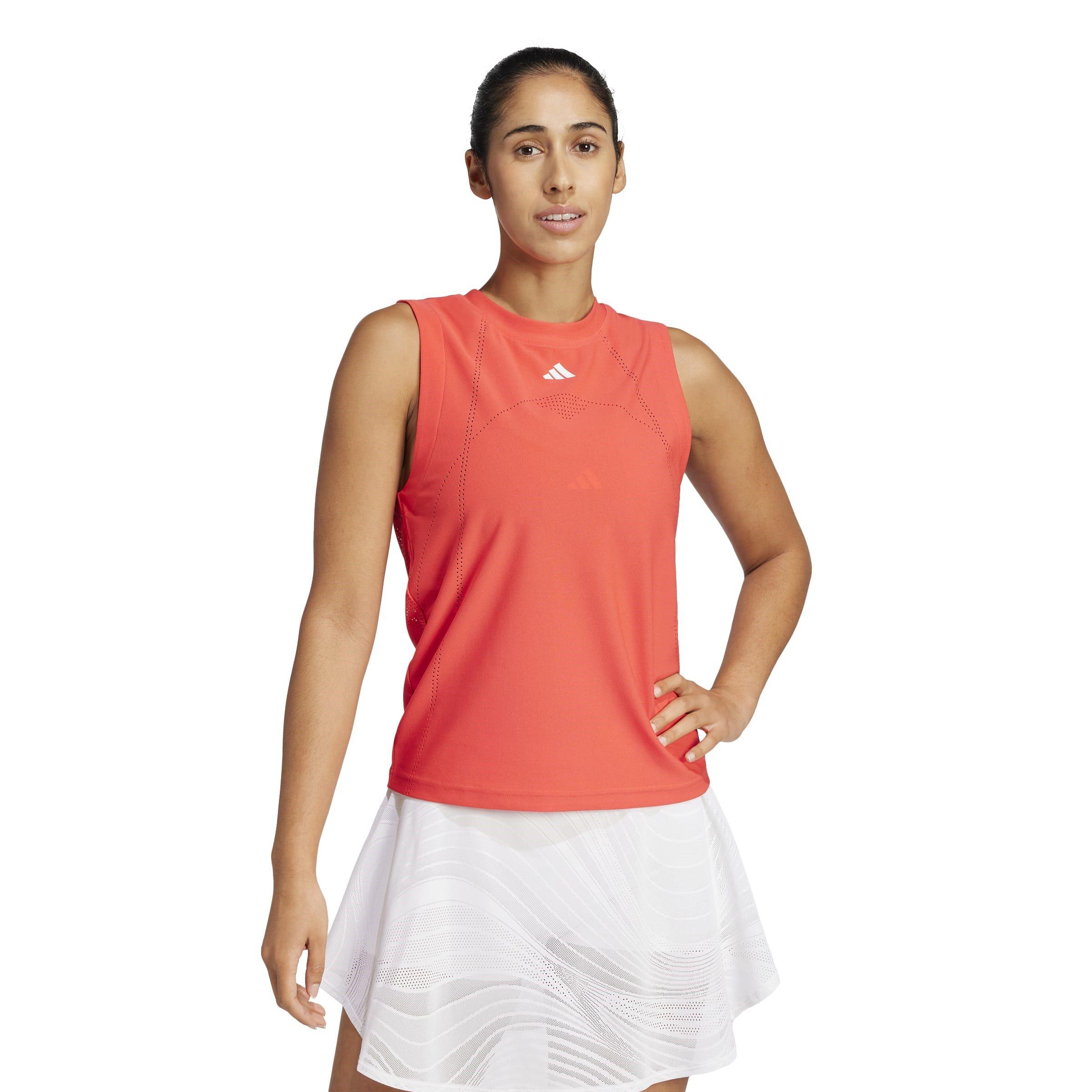 Rood - adidas - Tennis Pro Climacool+ Match Tank Top - 2