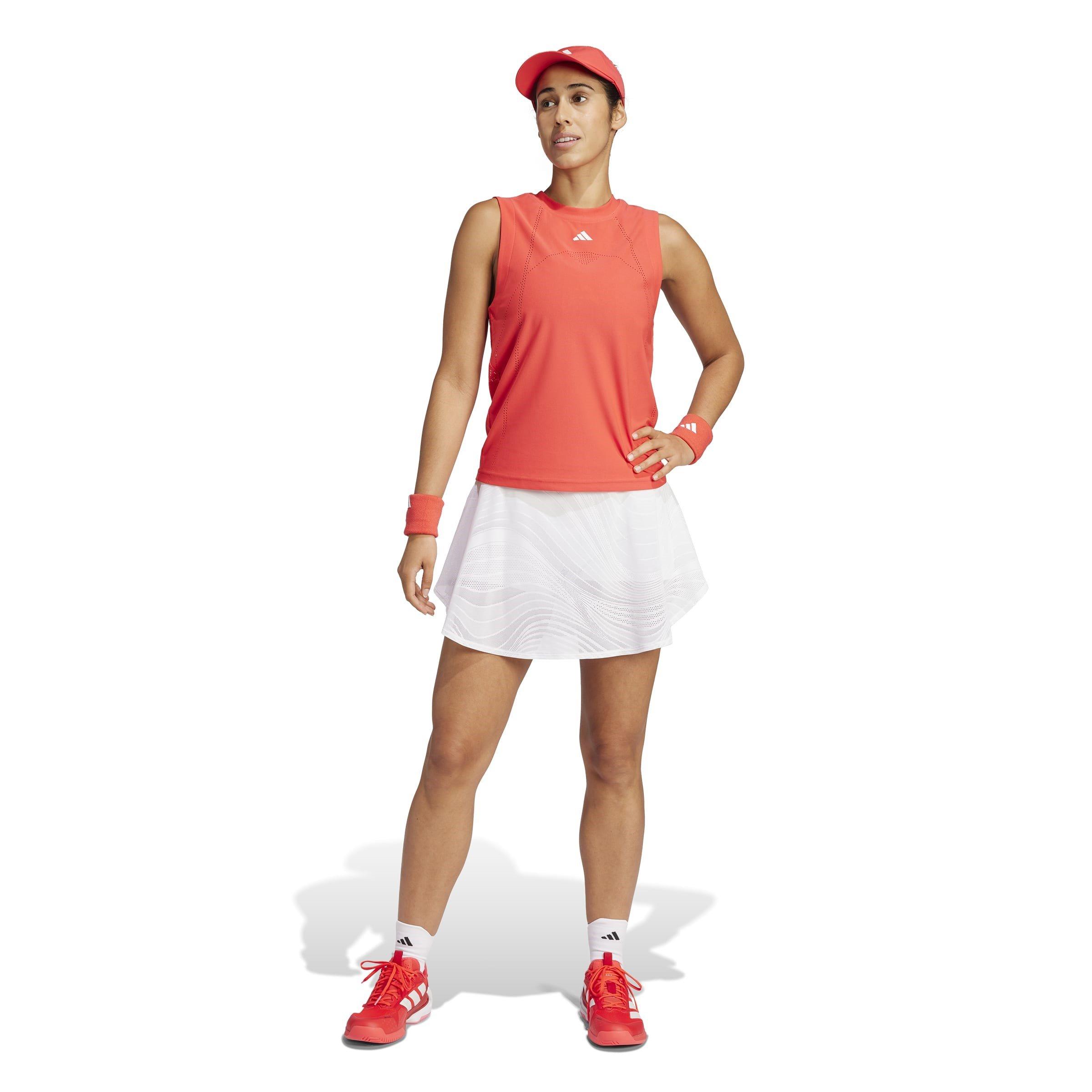 Rood - adidas - Tennis Pro Climacool+ Match Tank Top - 7