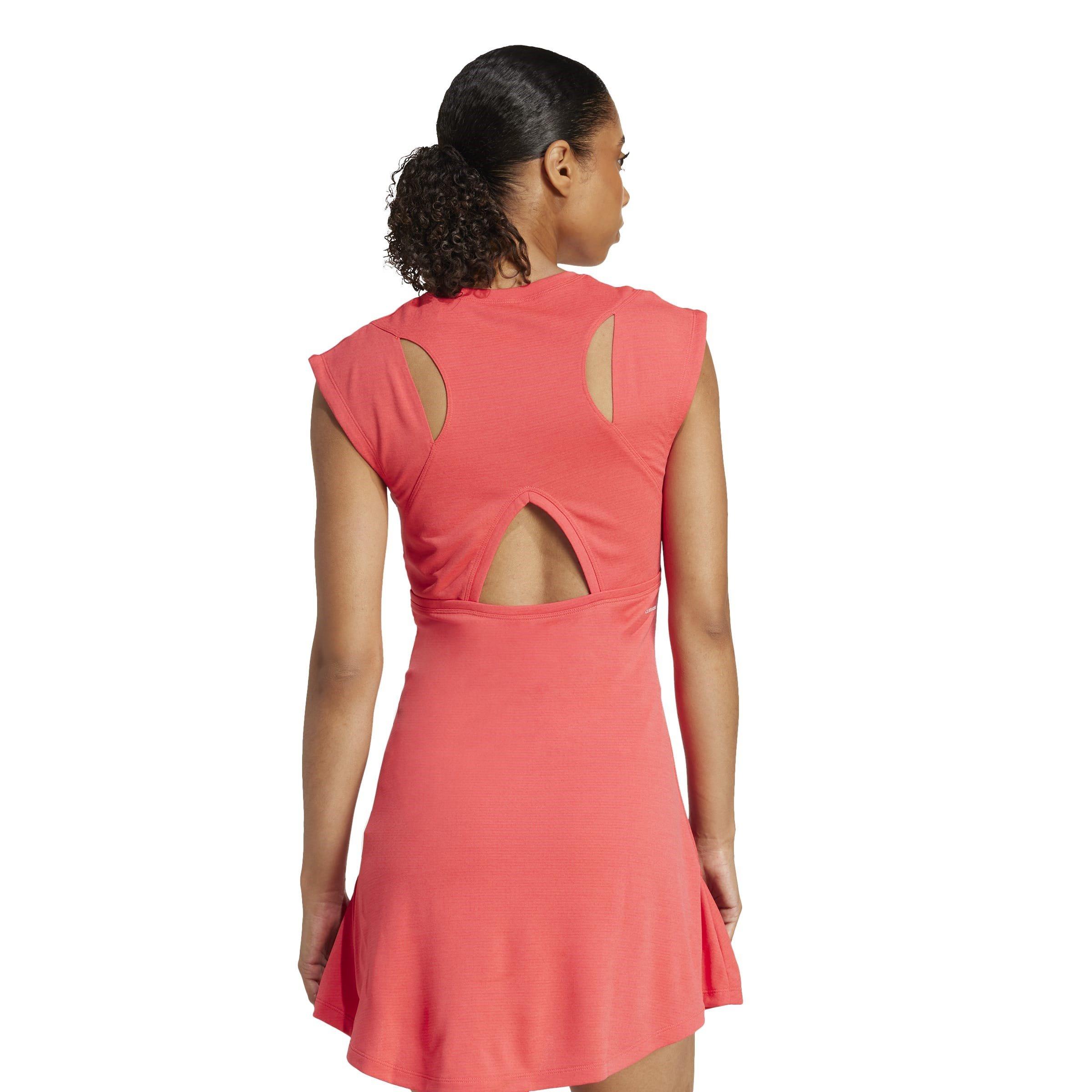 Rood - adidas - Pro Tennis Dress Womens - 3