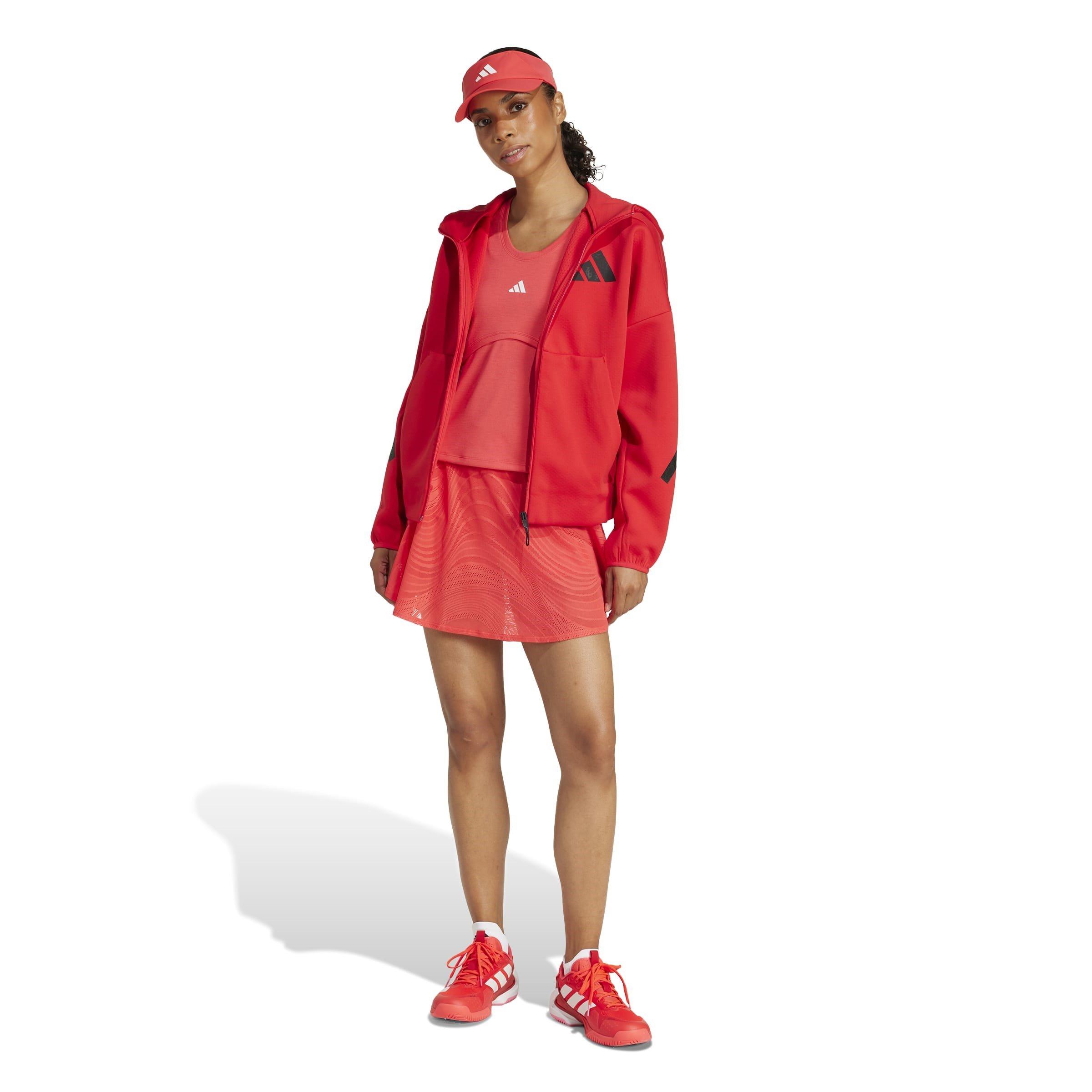 Red - adidas - Tennis Pro Climacool+ Print Skirt Womens - 7