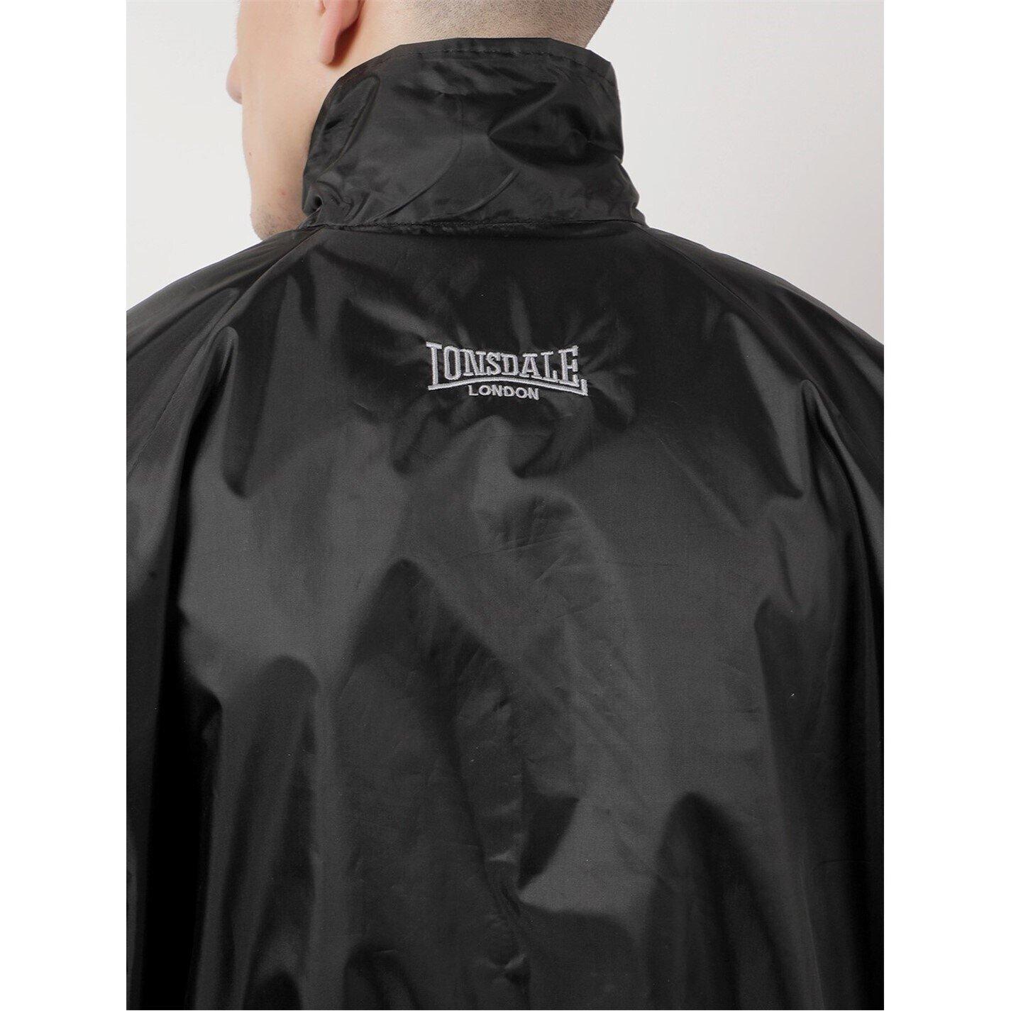 Zwart - Lonsdale - Sauna Suit Zip Senior - 9