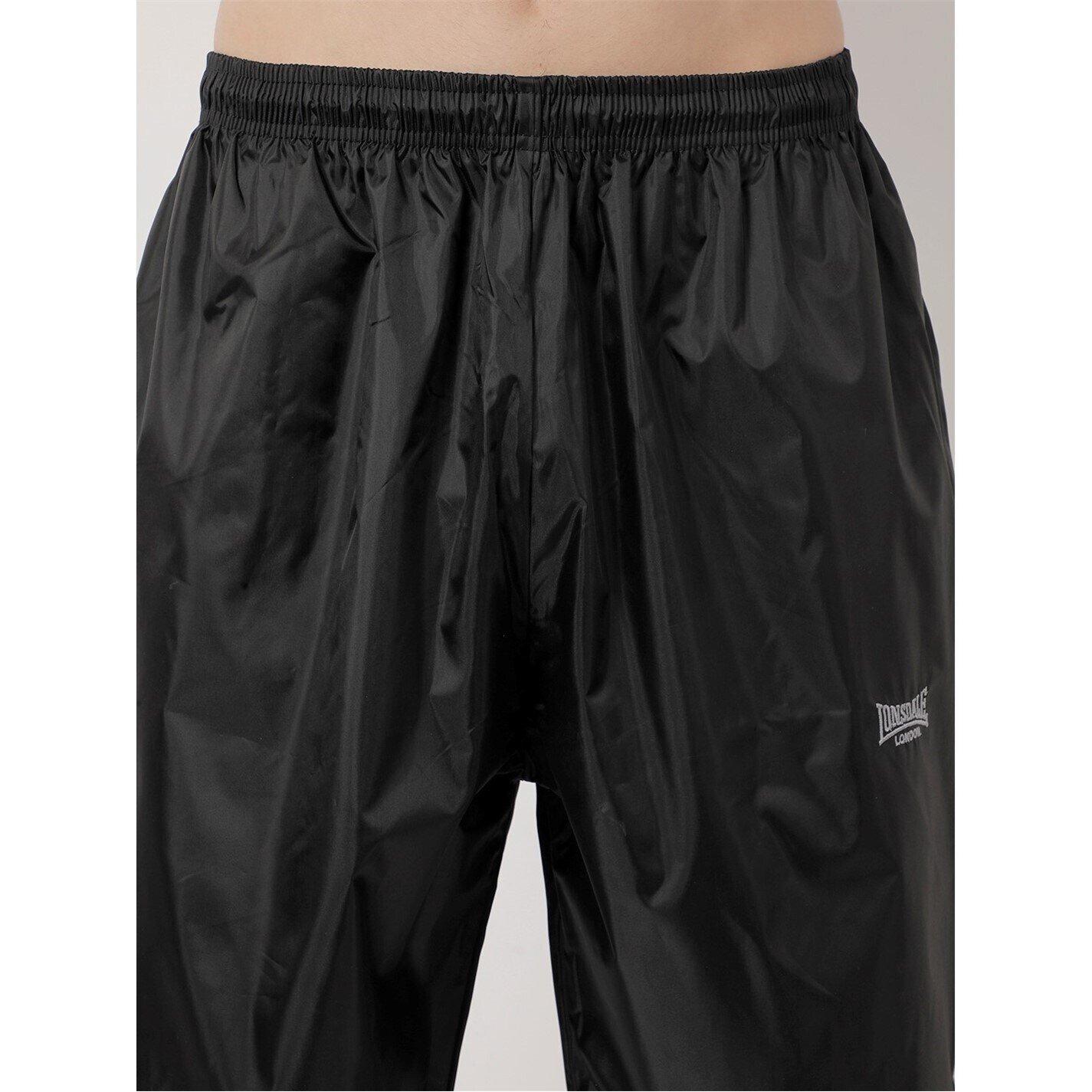 Zwart - Lonsdale - Sauna Suit Zip Senior - 6