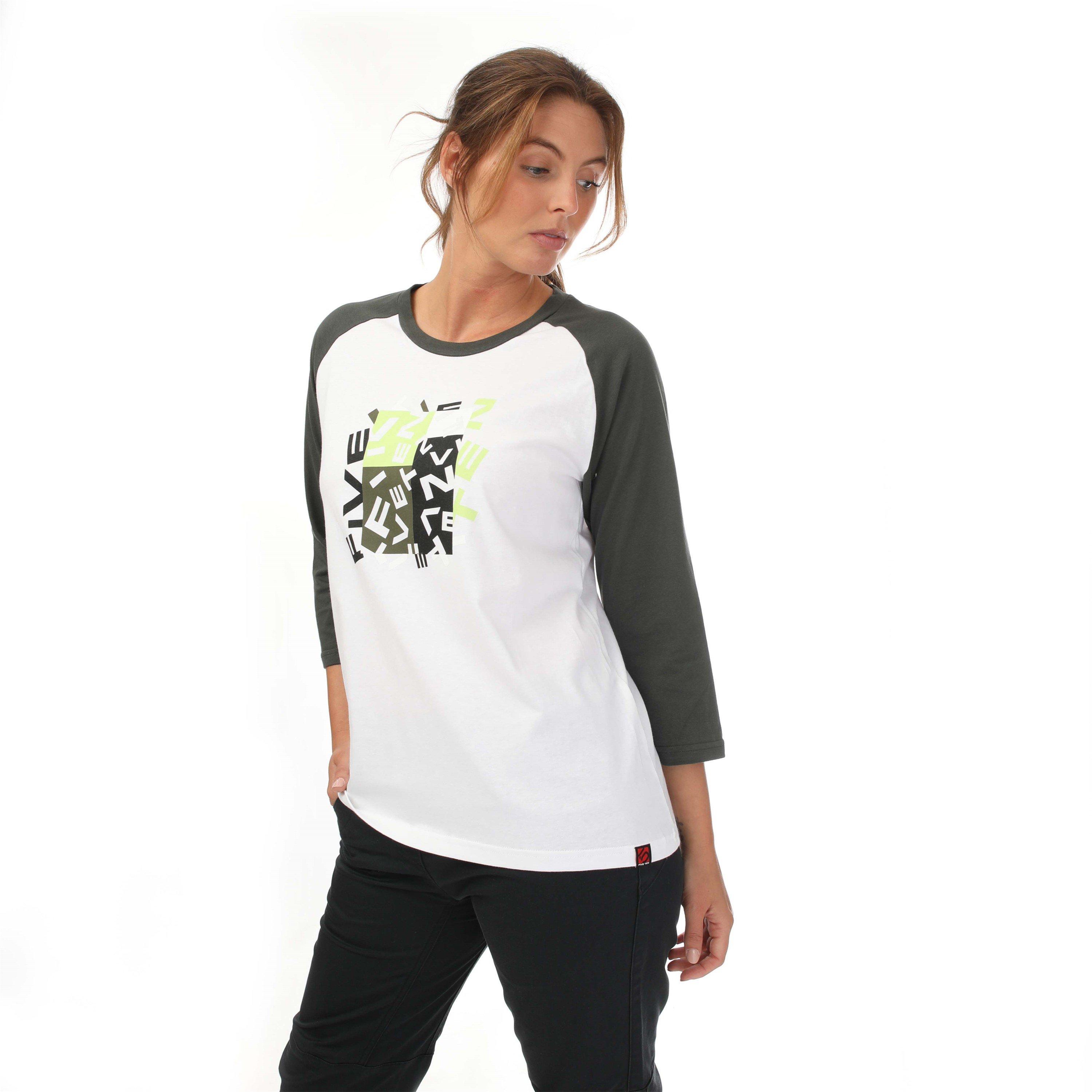 White - Five Ten - Ten Graphic three quarter Sleeve Long-Sleeve Top Womens - 4