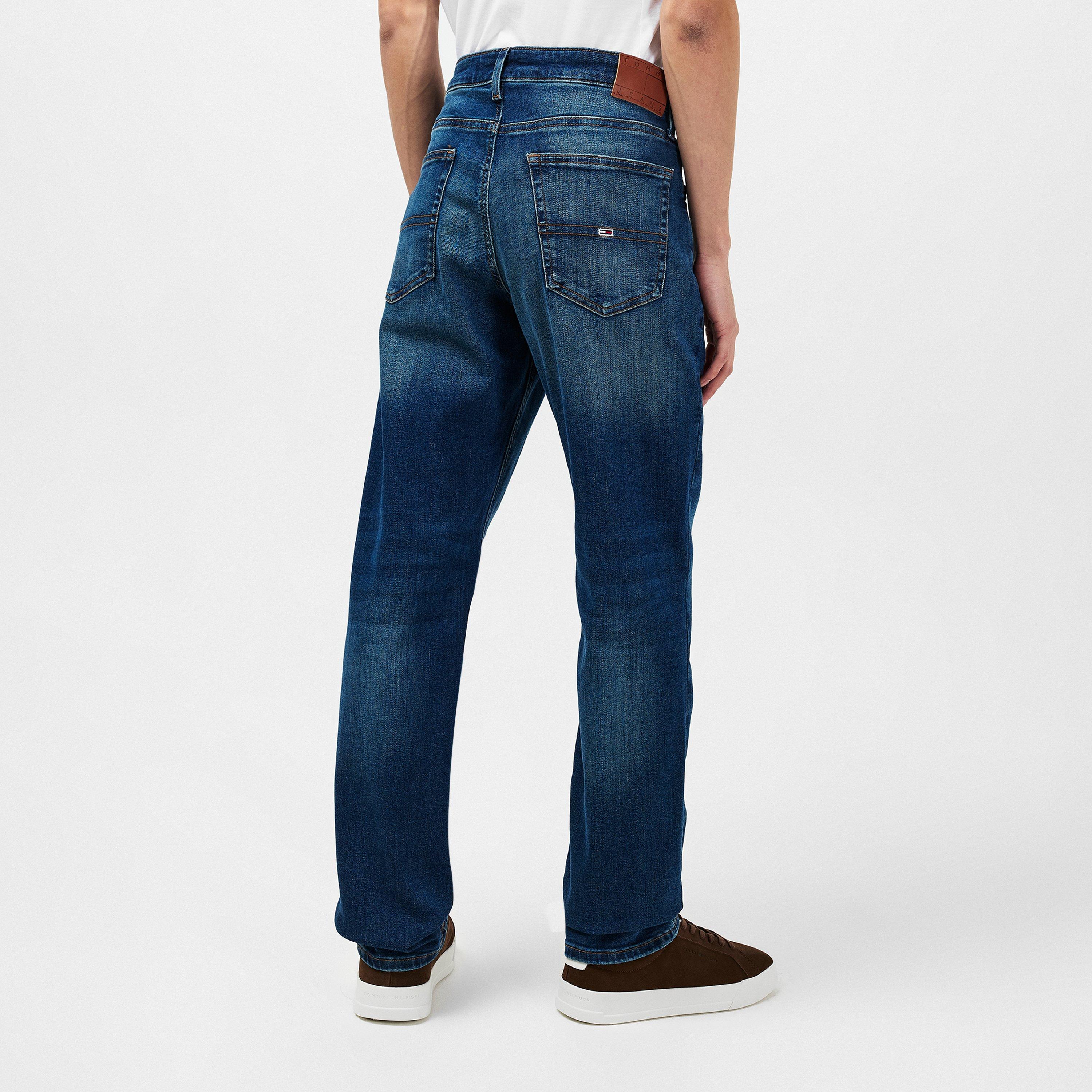 Denim escuro - Tommy Jeans - Men's Ryan Straight Leg Jeans - 4