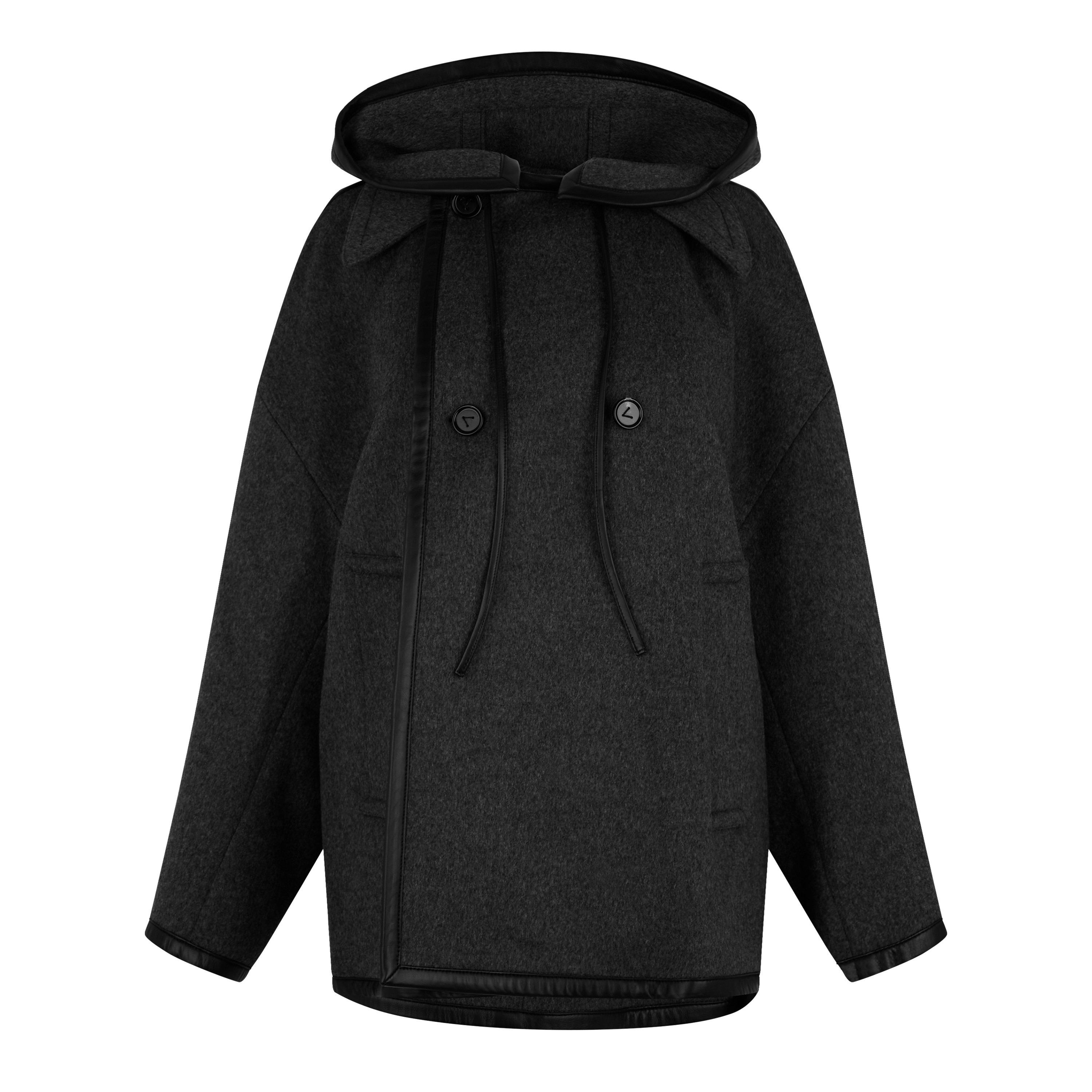 Charcoal Mel - Bottega Veneta - Wool Coat - 1