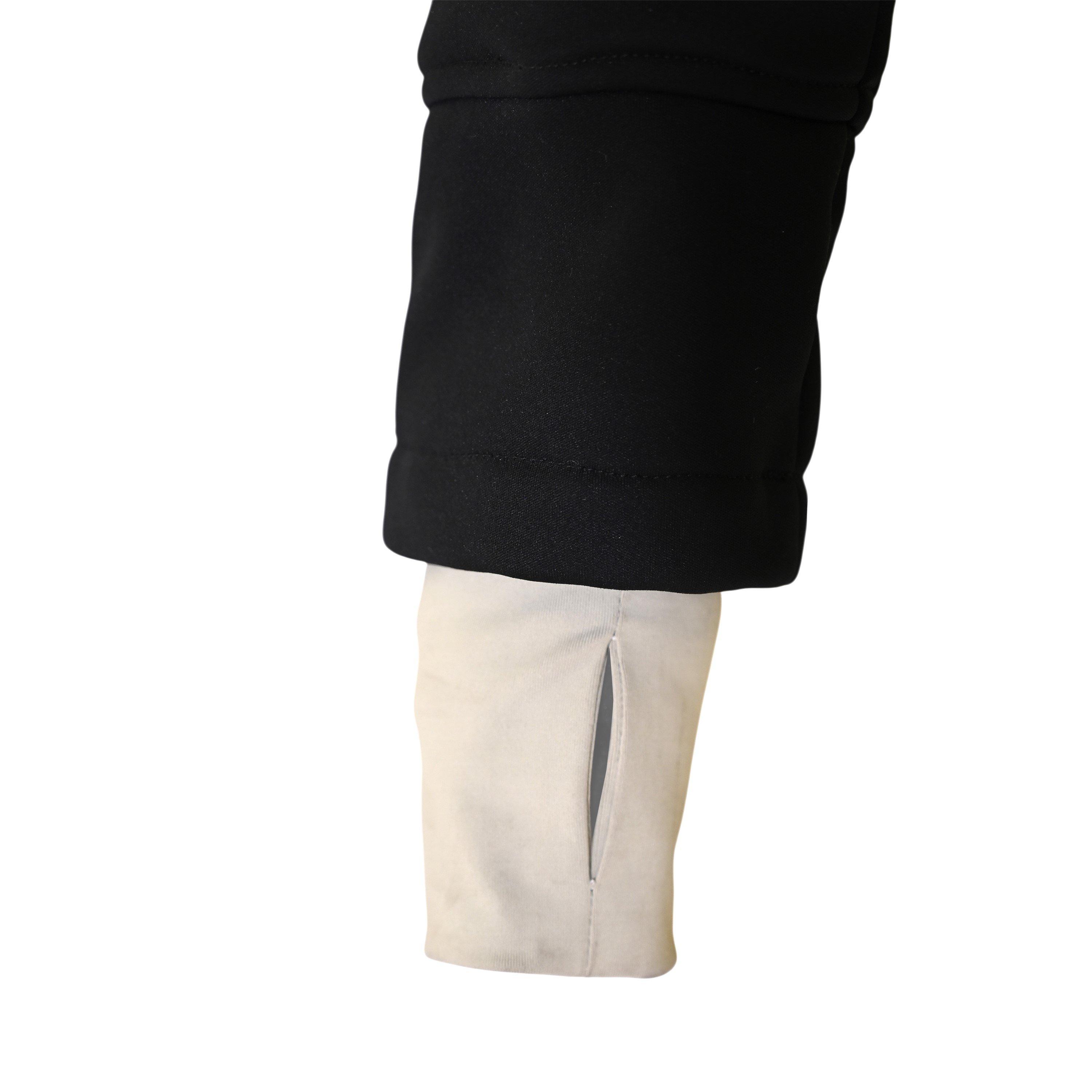 Schwarz - Requisite - Essential Wind Resistant Softshell Detachable Hood Long Sleeve Equestrian Jacket - 5