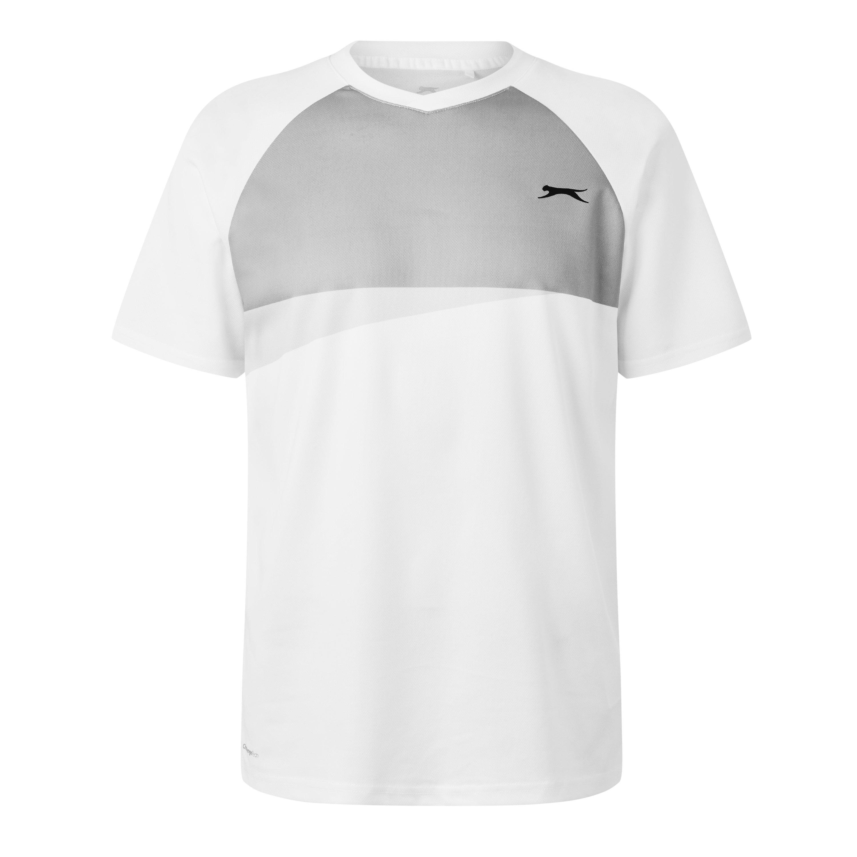 Bianco/Grigio - Slazenger - Tennis T Shirt Mens - 1