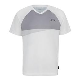 Slazenger Pure Cotton Jersey Striped T-Shirt