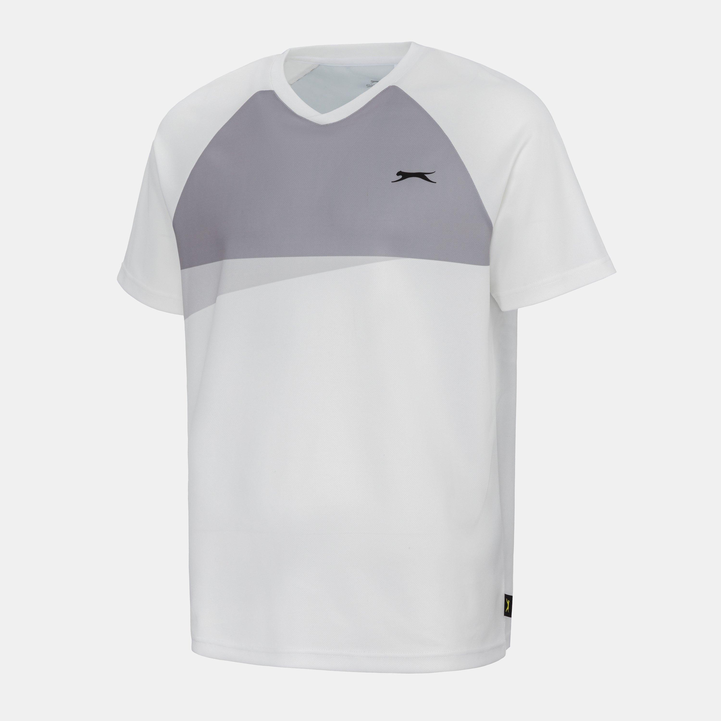 Wit/Grijs - Slazenger - Tennis T Shirt Mens - 3