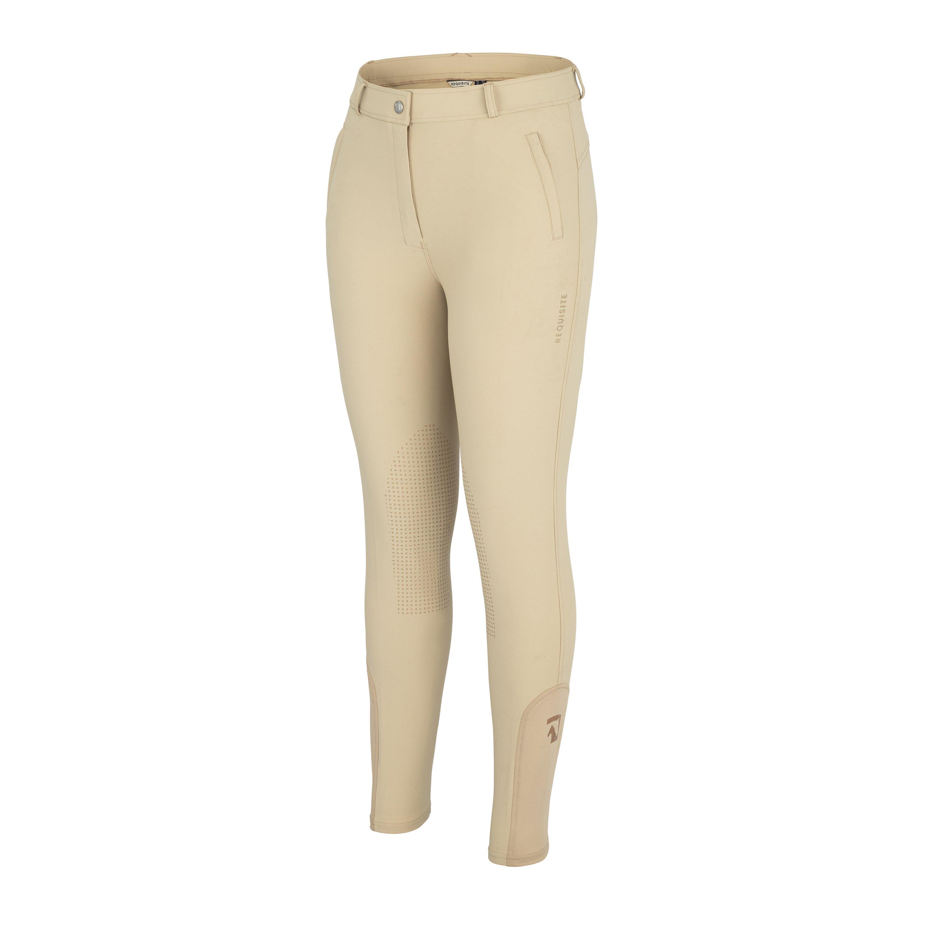 Beige - Requisite - Competition Silicon Knee-Patch Breeches - 3