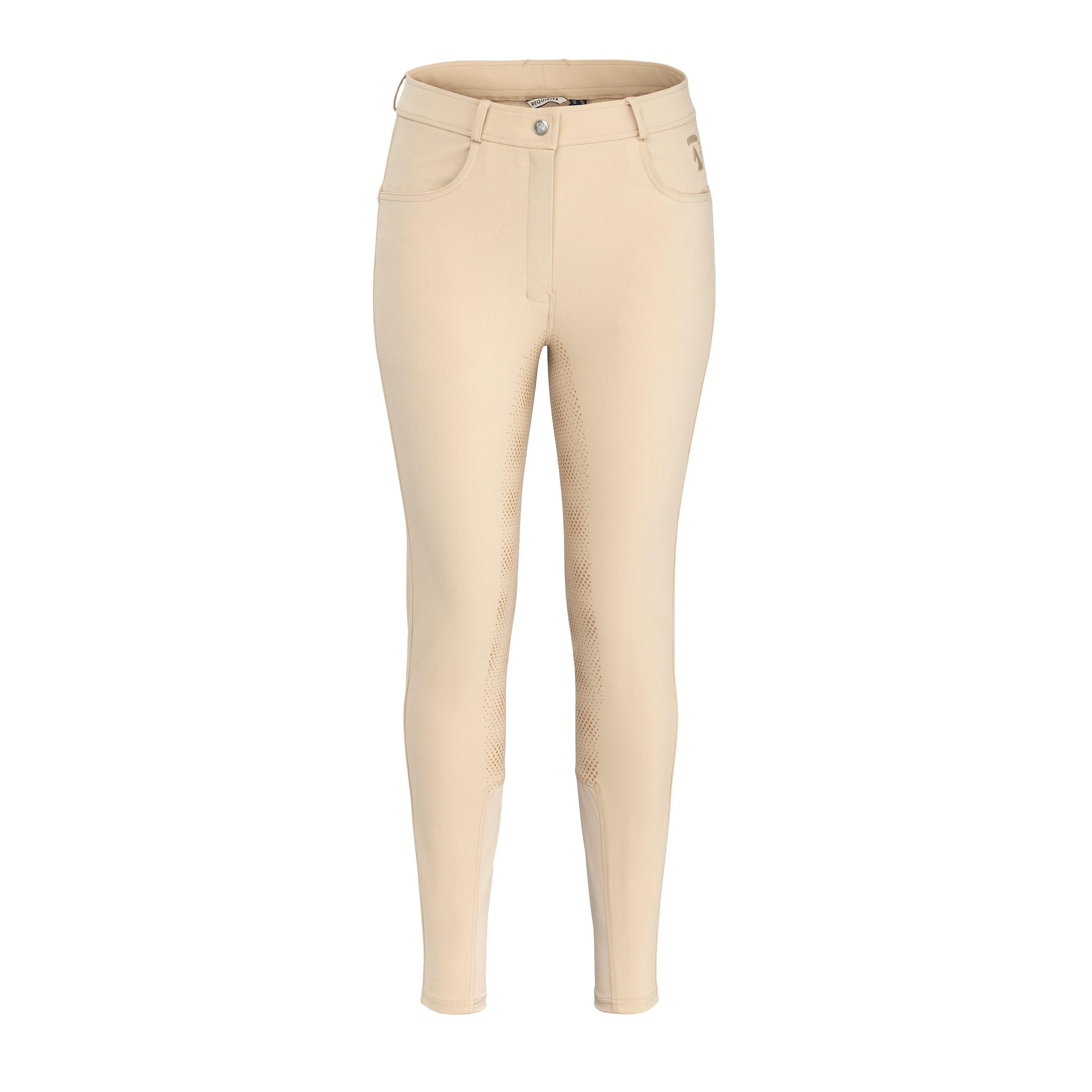 Beige - Requisite - High-Strech Full Grip Breeches Womens - 1