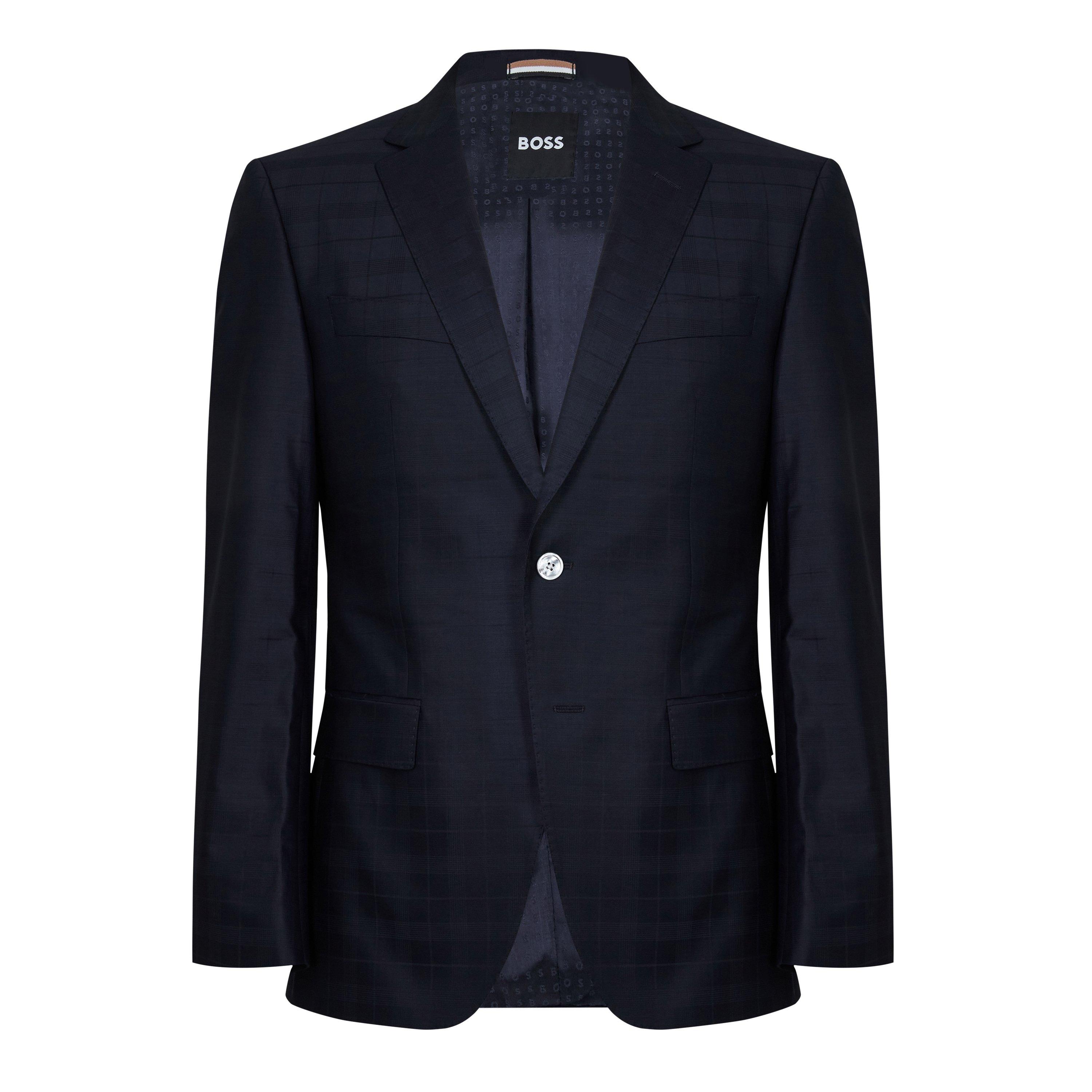 Dark Blue - Boss - Men's 2 Piece Suit - 1