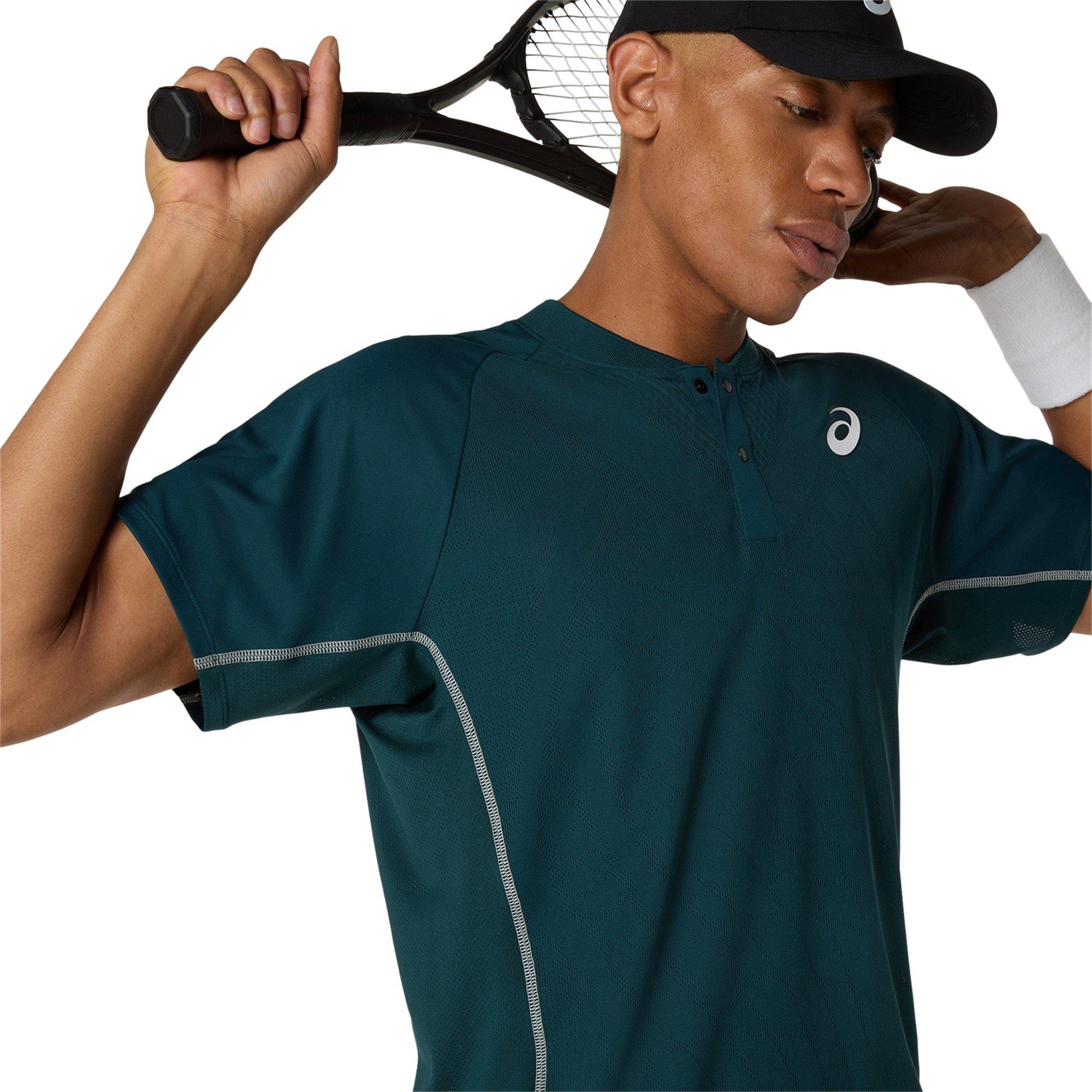 Saxon Green - Asics - Match Polo T-Shirt Mens - 3