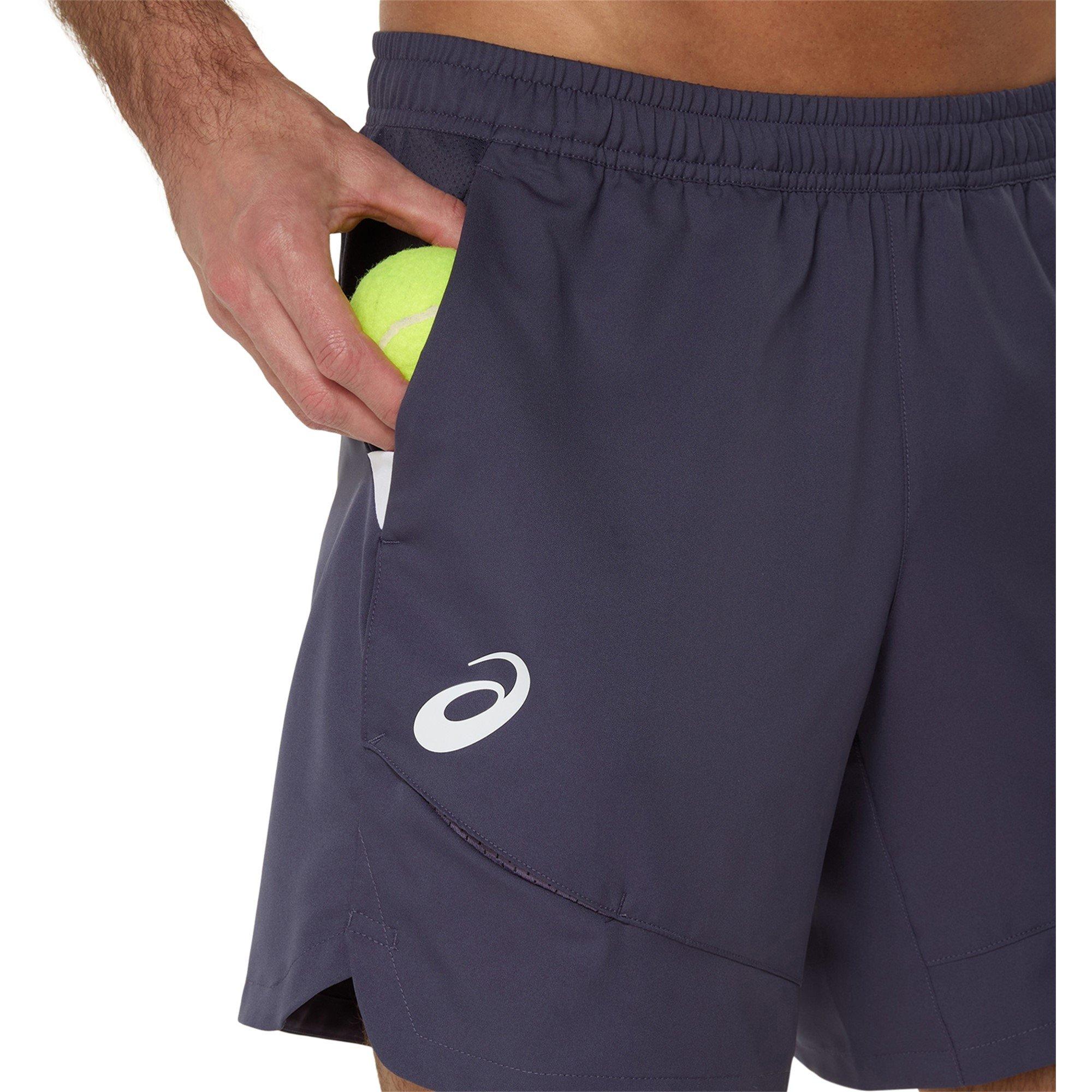 Indigo - Asics - Match 7in Tennis Shorts Mens - 4