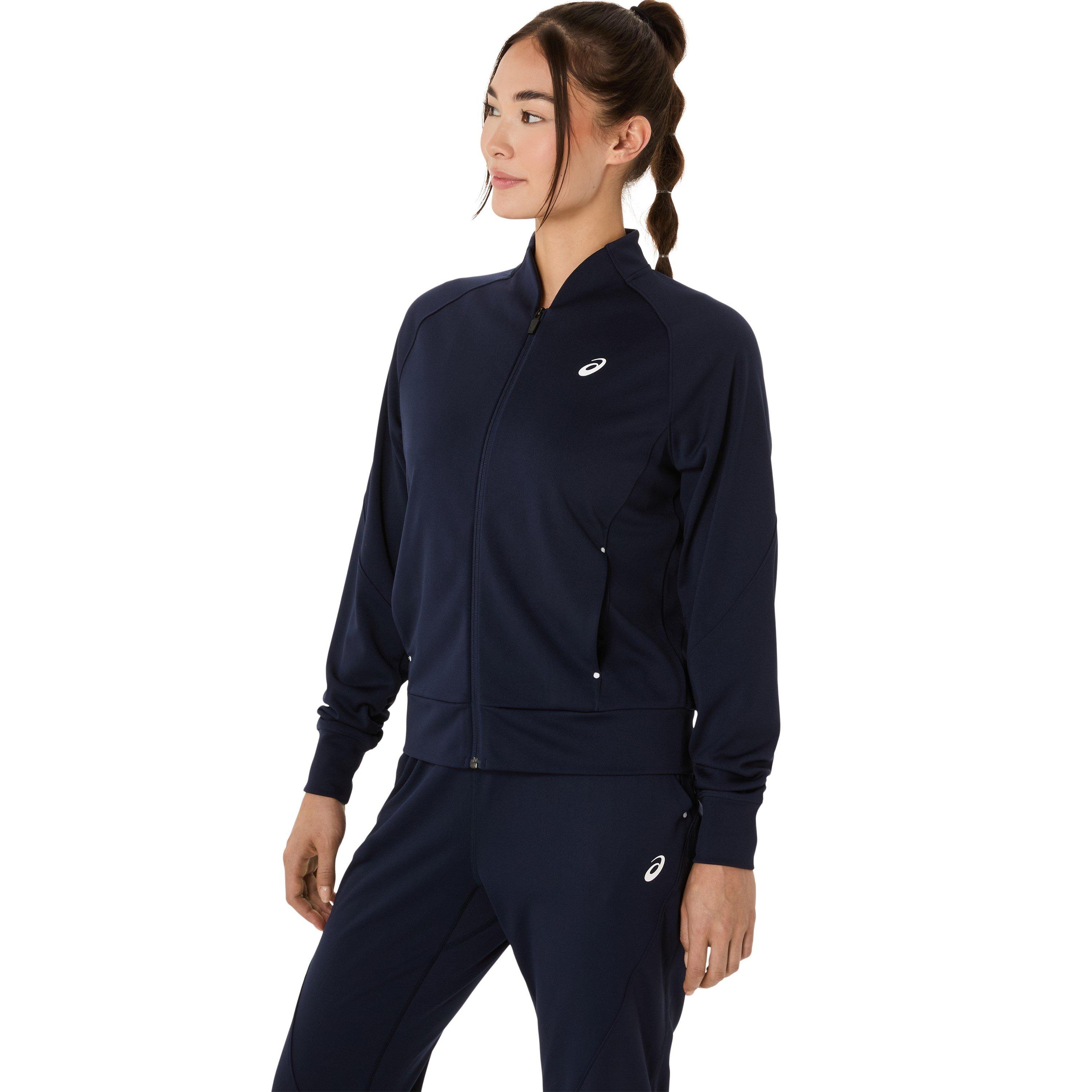 Midnight Blue - Asics - Court Warm-Up Tracksuit Top Womens - 1
