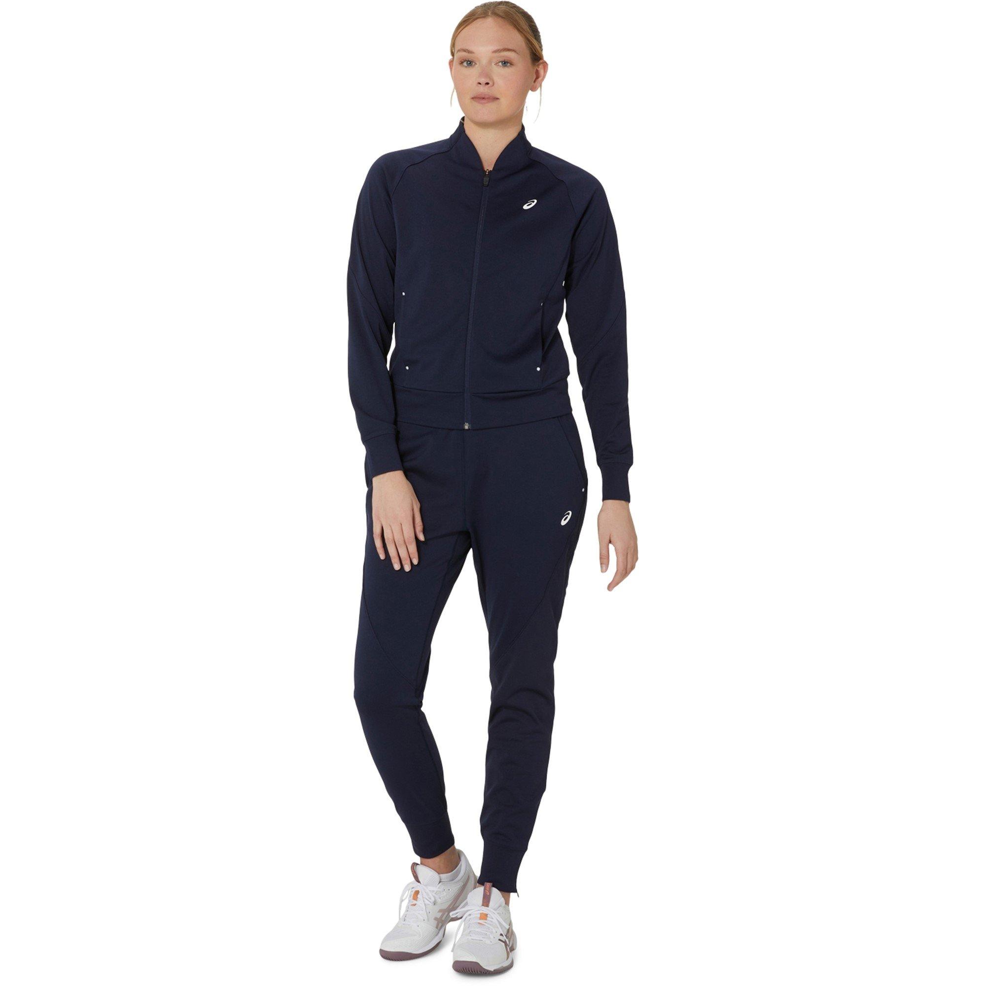 Midnight Blue - Asics - Court Warm-Up Tracksuit Top Womens - 2