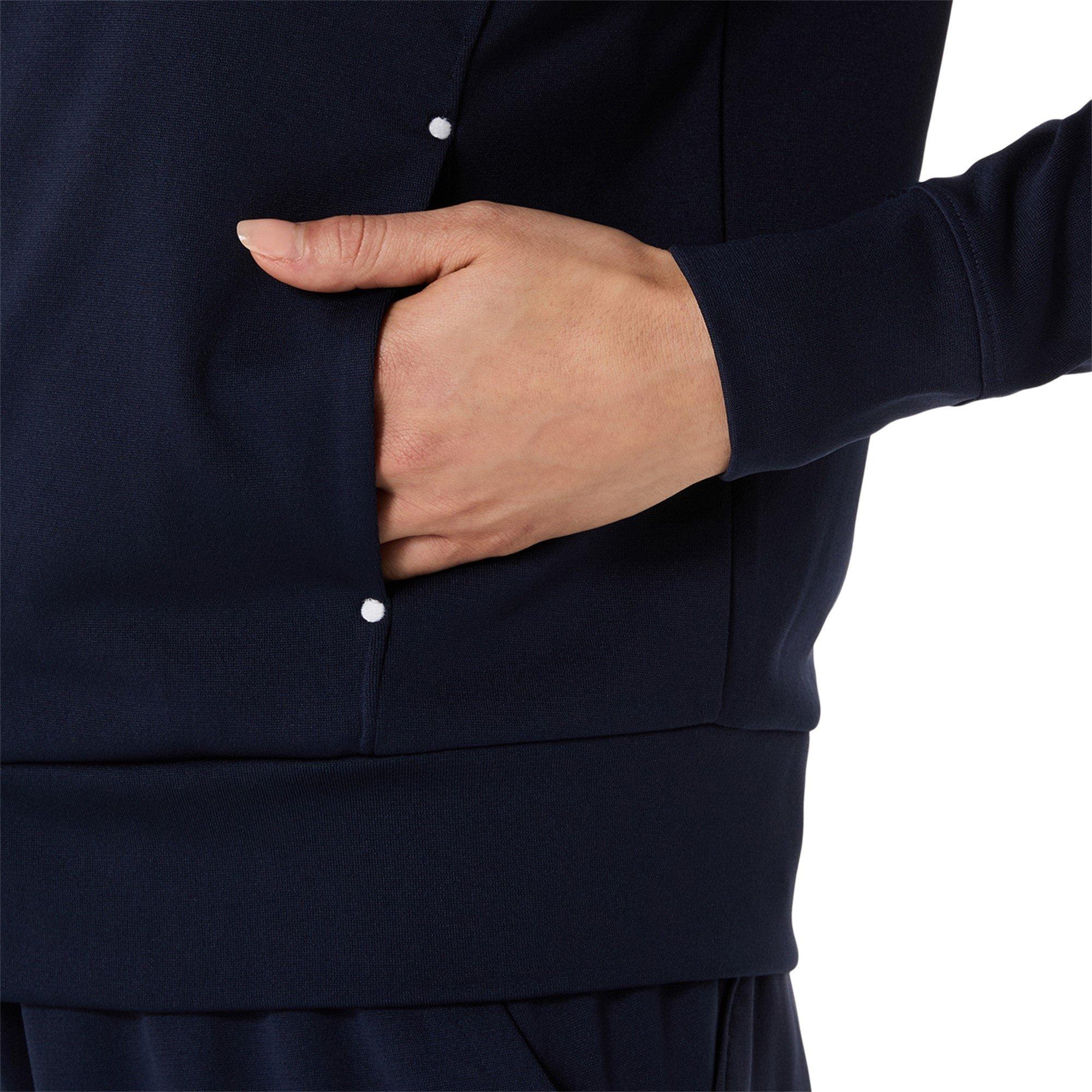 Midnight Blue - Asics - Court Warm-Up Tracksuit Top Womens - 5