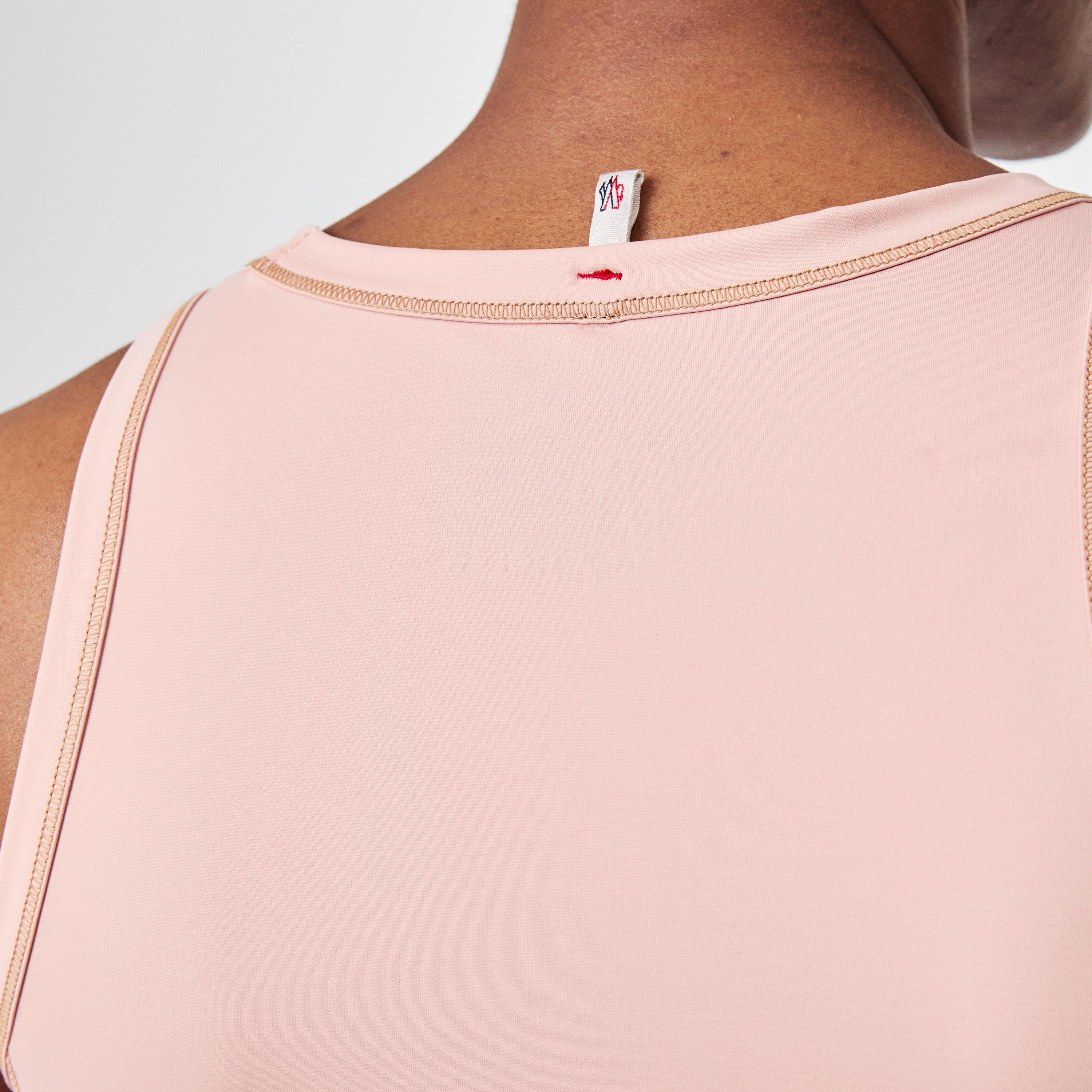 Pink 51V - Moncler Grenoble - Women's Moncler Logo Crop Top - 5