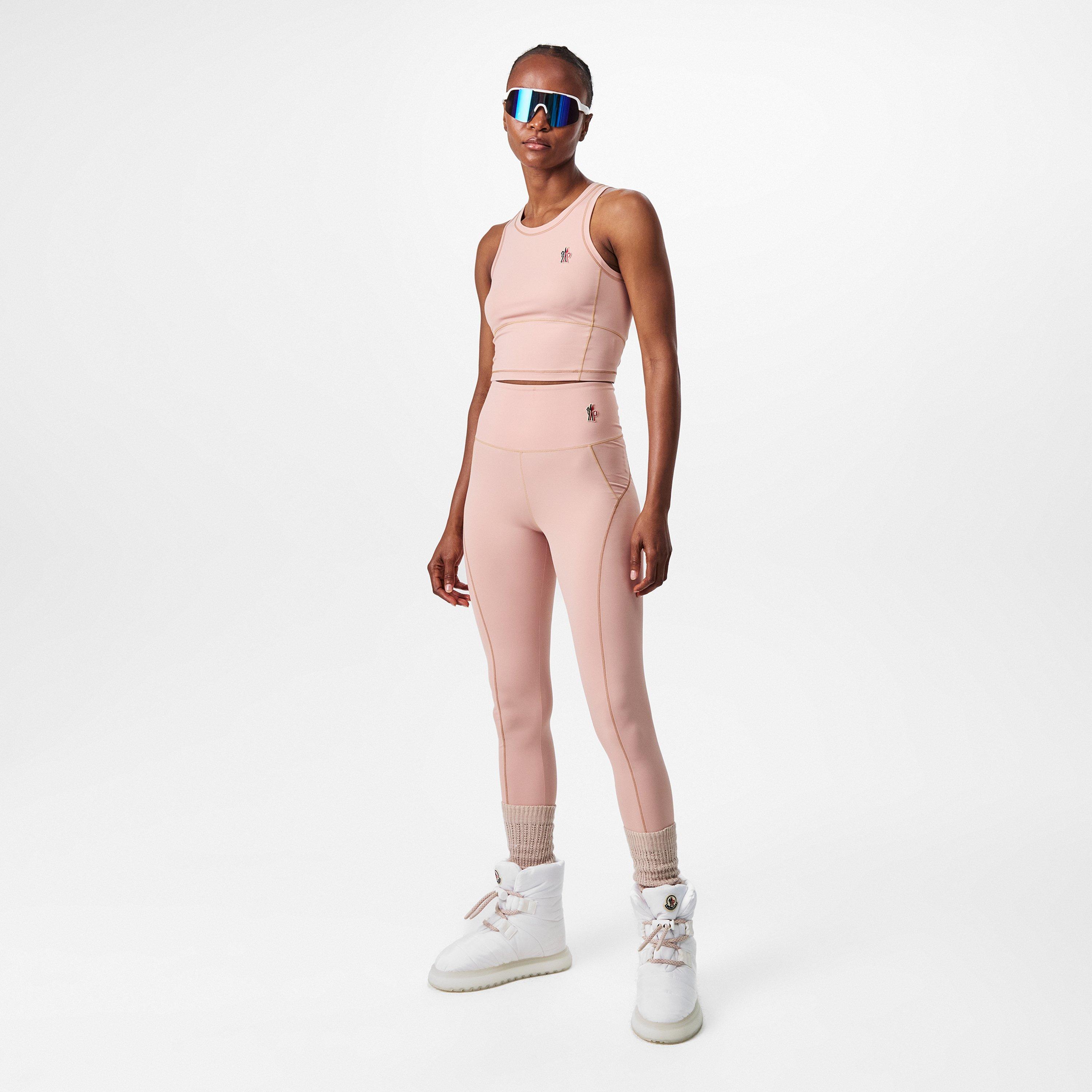 Pink 51V - Moncler Grenoble - Women's Moncler Logo Crop Top - 6