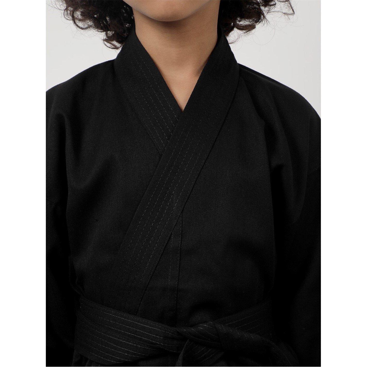 Black - Lonsdale - Karate Suit Juniors - 3