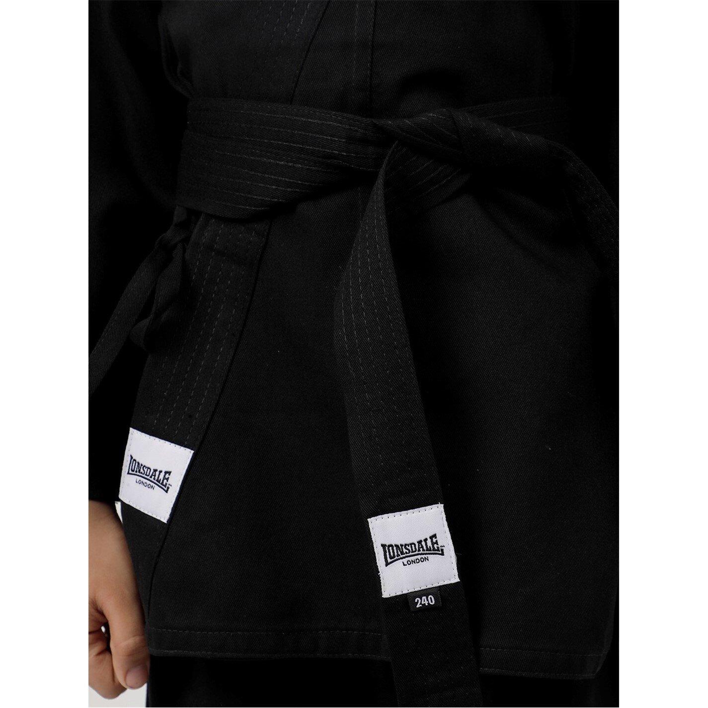 Black - Lonsdale - Karate Suit Juniors - 4