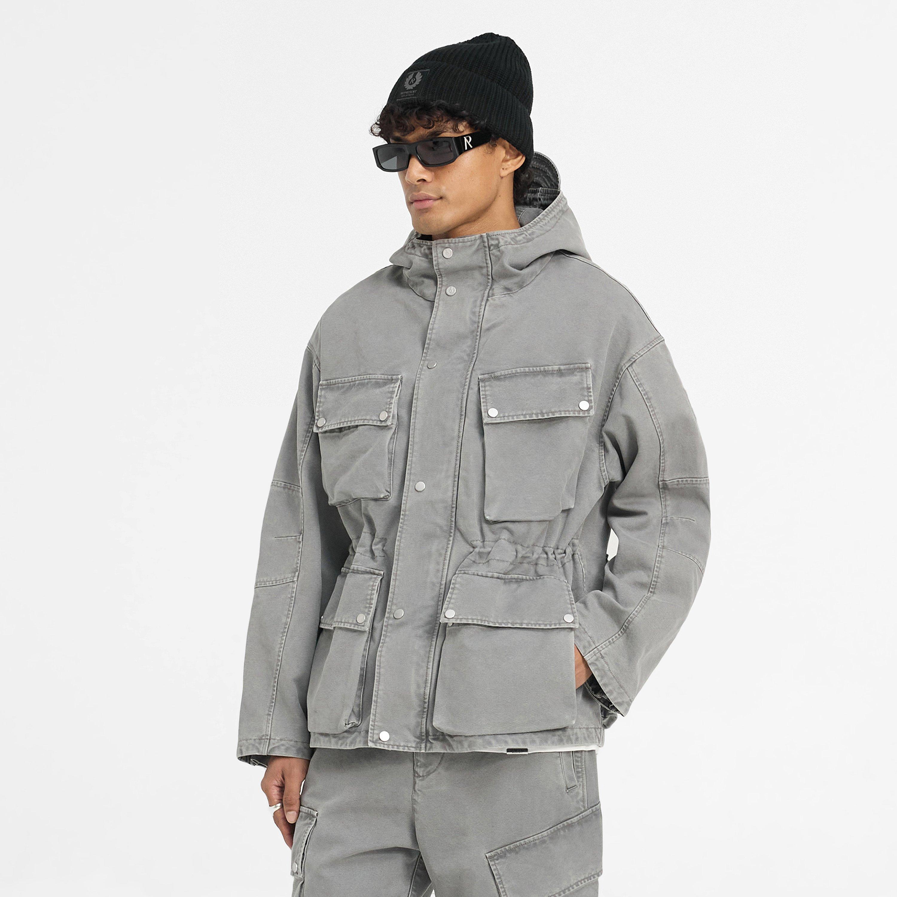 Shadow - Represent - Men's Enduro Cotton Long Sleeve Oversized Fit Field Jacket - 3