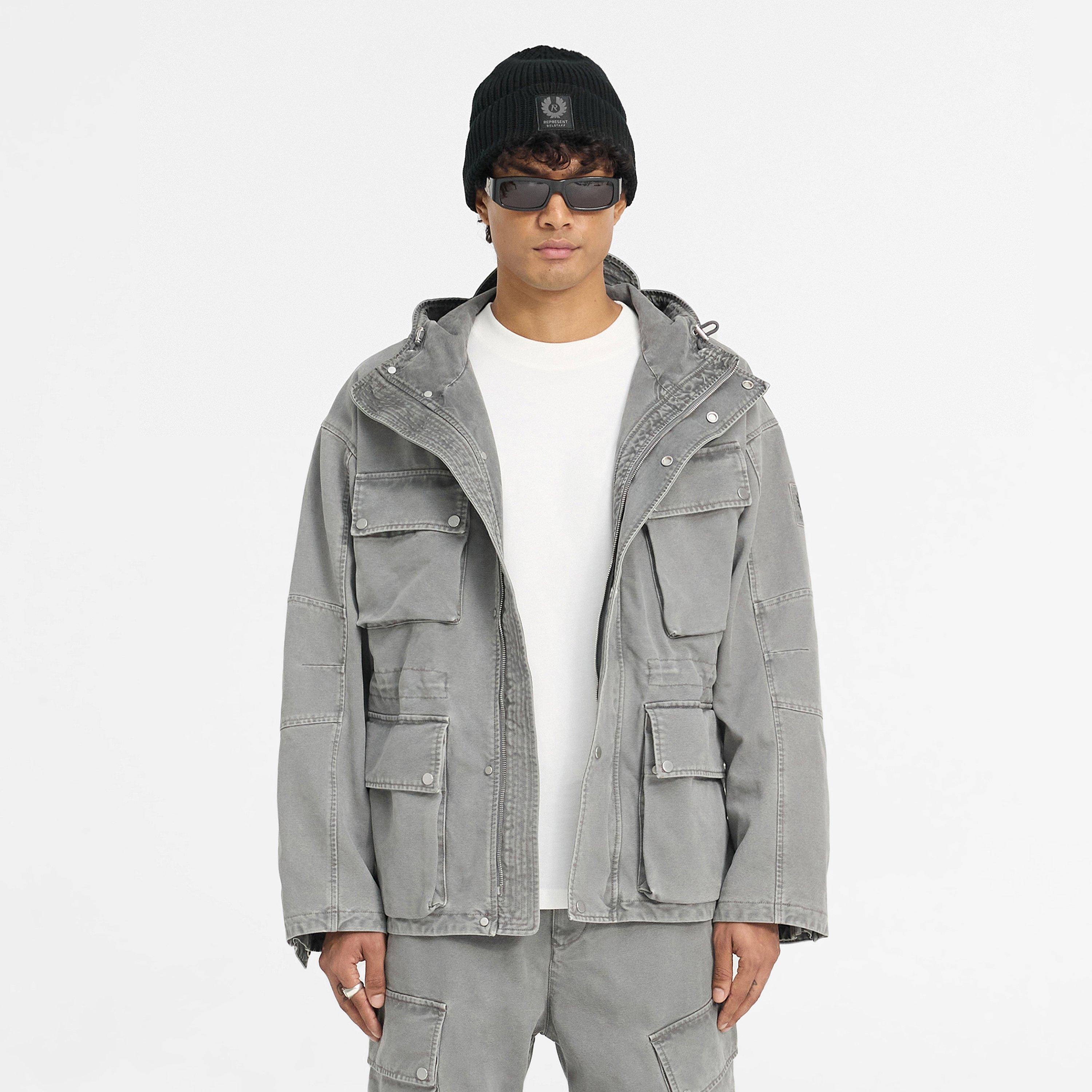 Shadow - Represent - Men's Enduro Cotton Long Sleeve Oversized Fit Field Jacket - 4