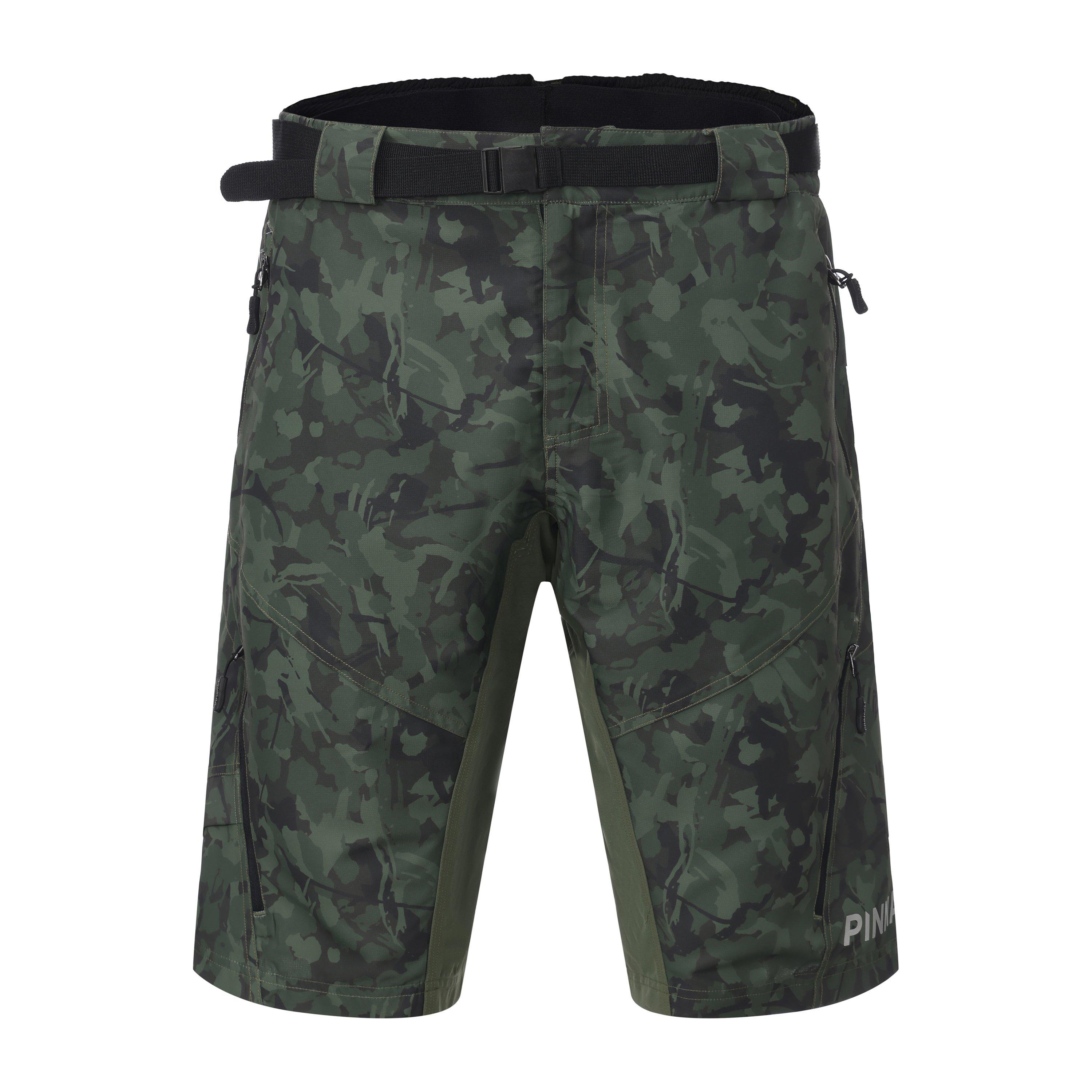 Pinnacle Men's Baggy 2In1 Shorts - Green Camo - Small