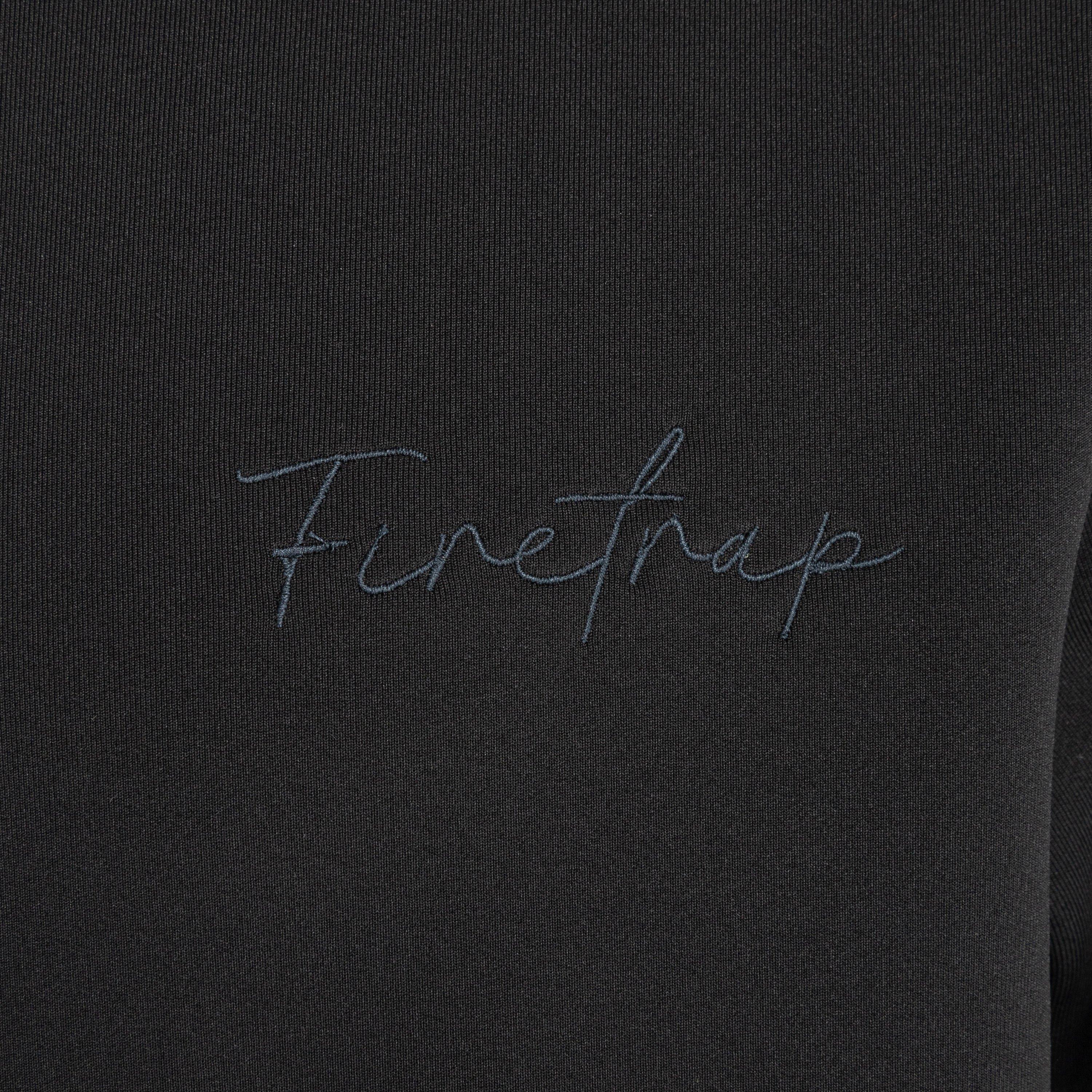 Noir - Firetrap - Mens quarter Zip Tracksuits - 5