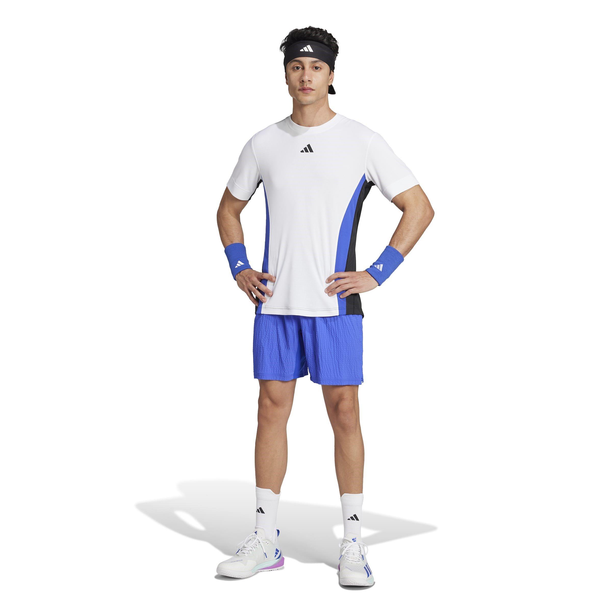 LUCBLU - adidas - Tennis Pro 7-inch Seersucker Shorts Mens - 7