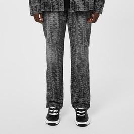 Balmain Monogram Jacquard Jeans