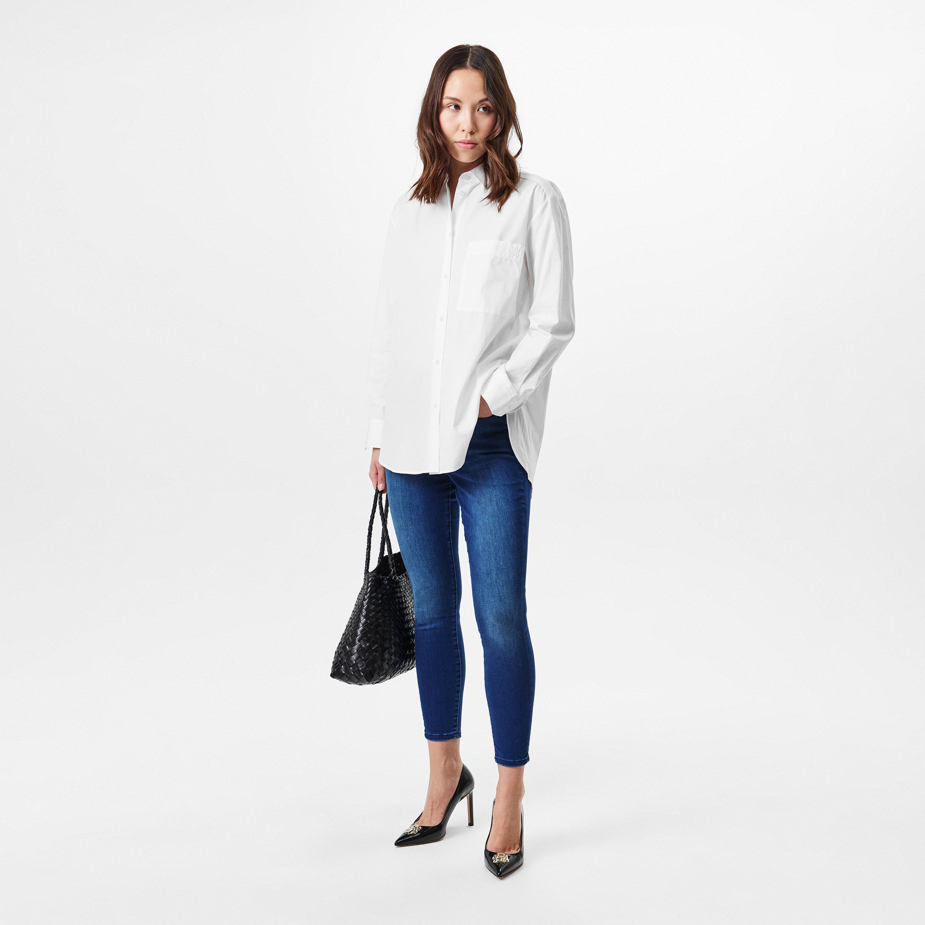 Open Blue 464 - Boss - Maye Sup Mid Rise Skinny Jeans, Figure-Hugging Fit - 6