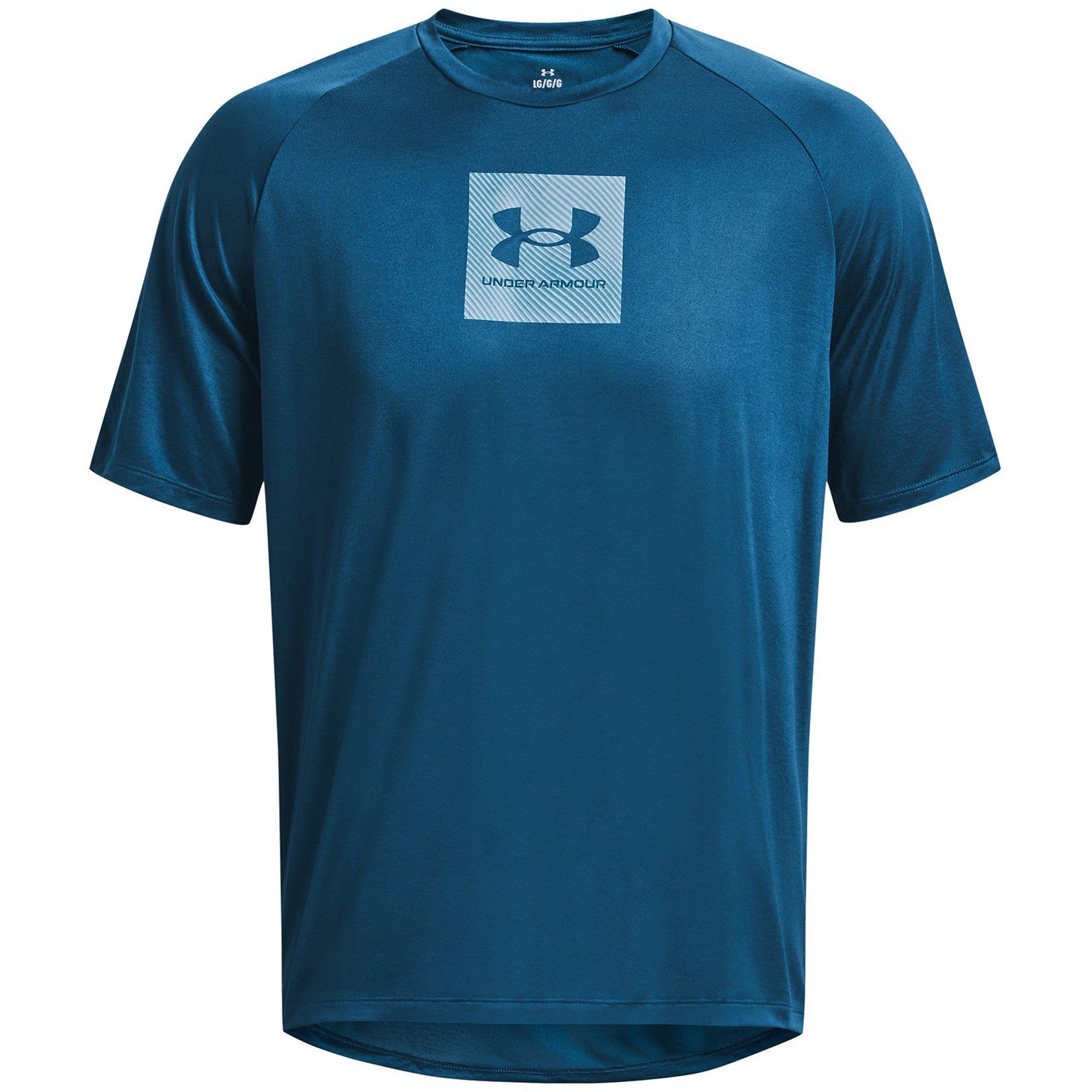 Blauw - Under Armour - Tech Prt Fill SS - 1