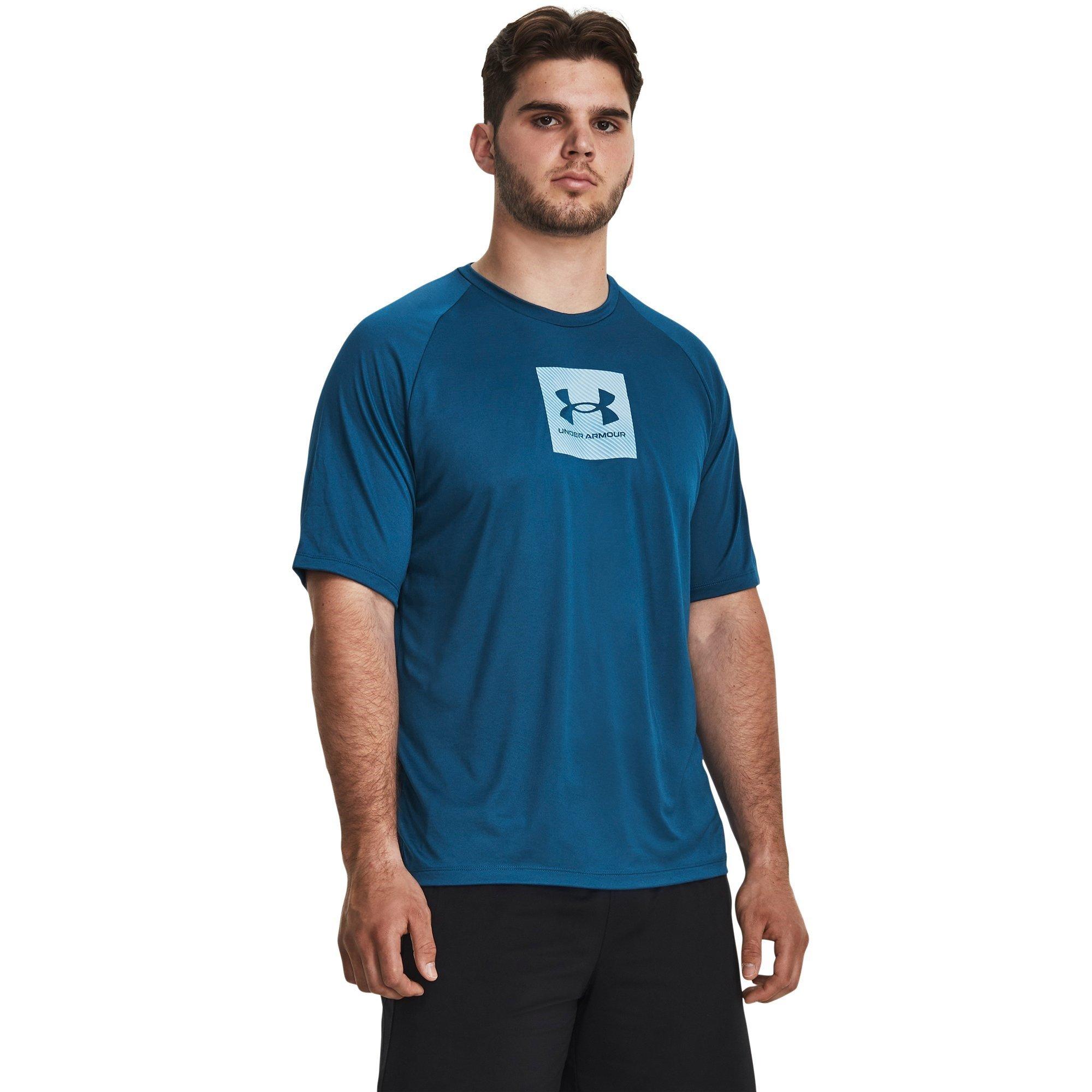 Blauw - Under Armour - Tech Prt Fill SS - 2