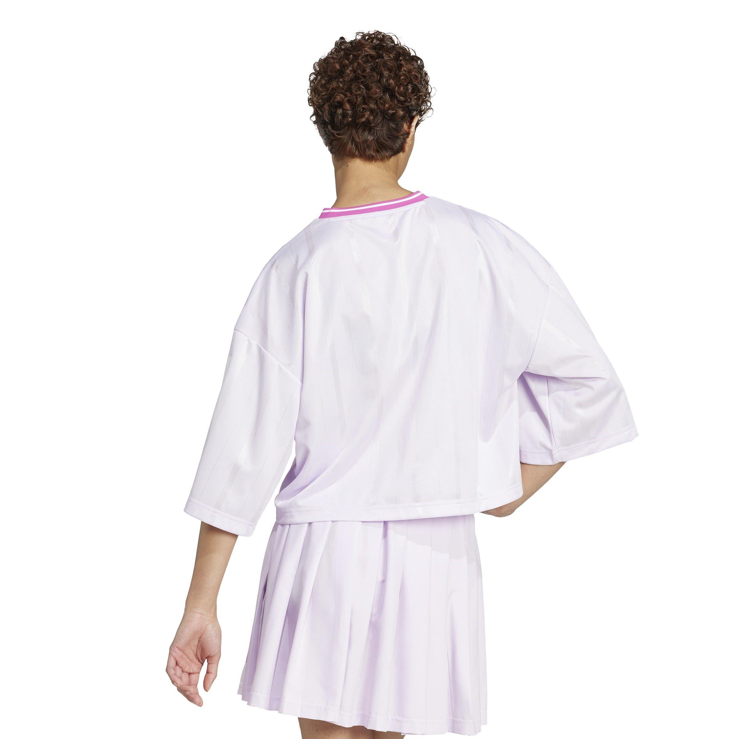 Ice Lavender - adidas - Tiro Cropped T-Shirt Crop Top - 3