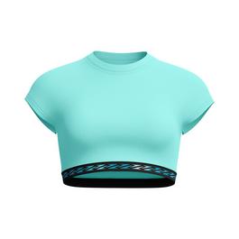 Speedo Solid Logo Elastic Crop Top