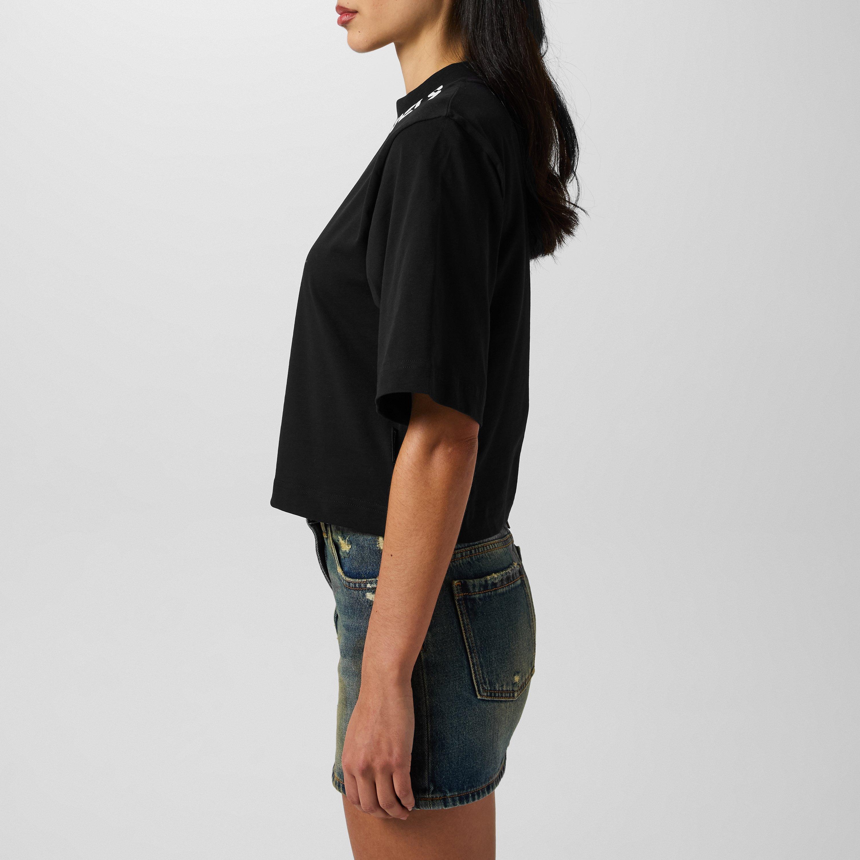 Black - Palm Angels - Women's Logo Crop Top - 2