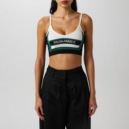 Palm Angels Race Crop Knit Top