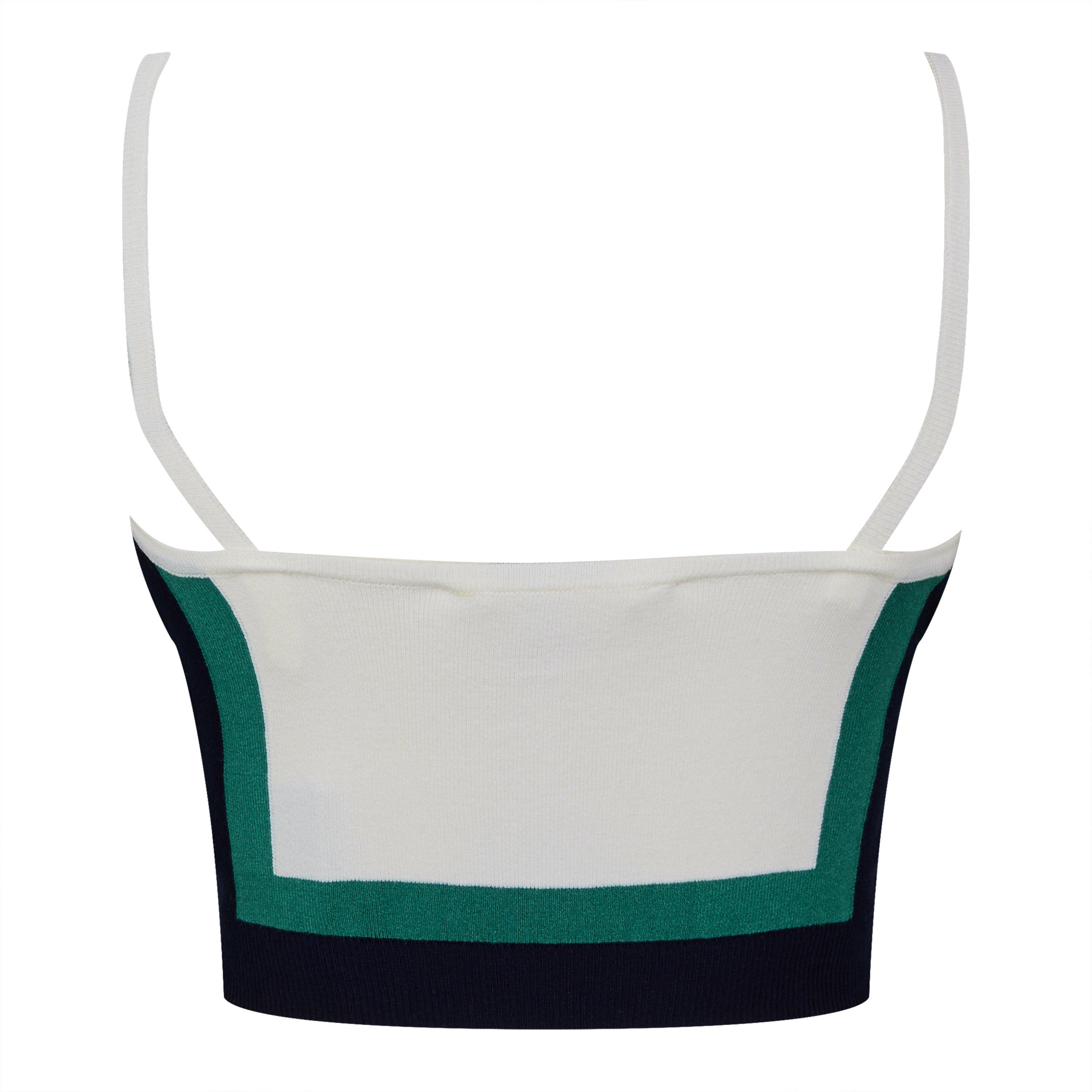 Blue - Palm Angels - Race Crop Knit Top - 6