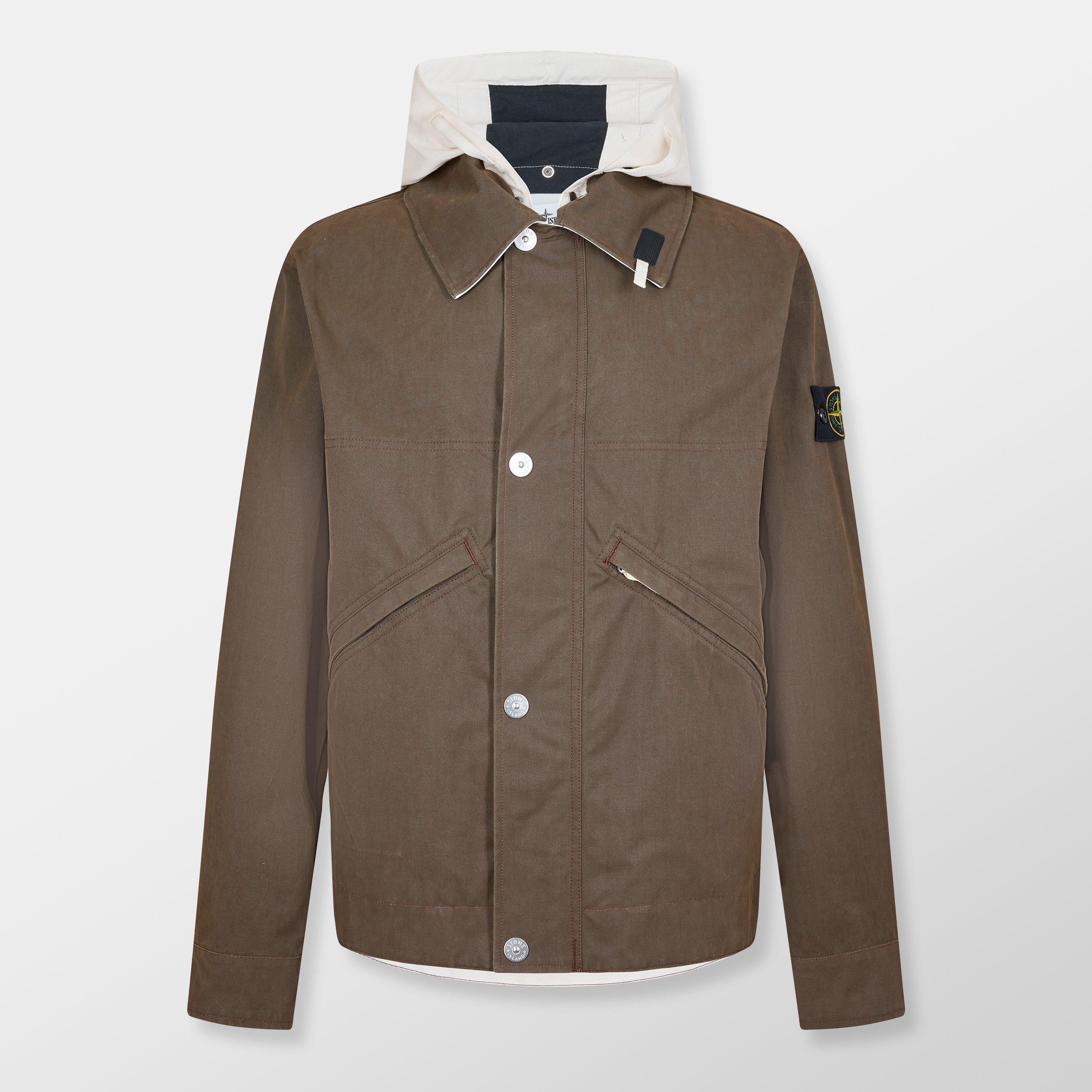 Verde V0054 - Stone Island - Men's Military Cotton Long Sleeve Field Jacket - 1