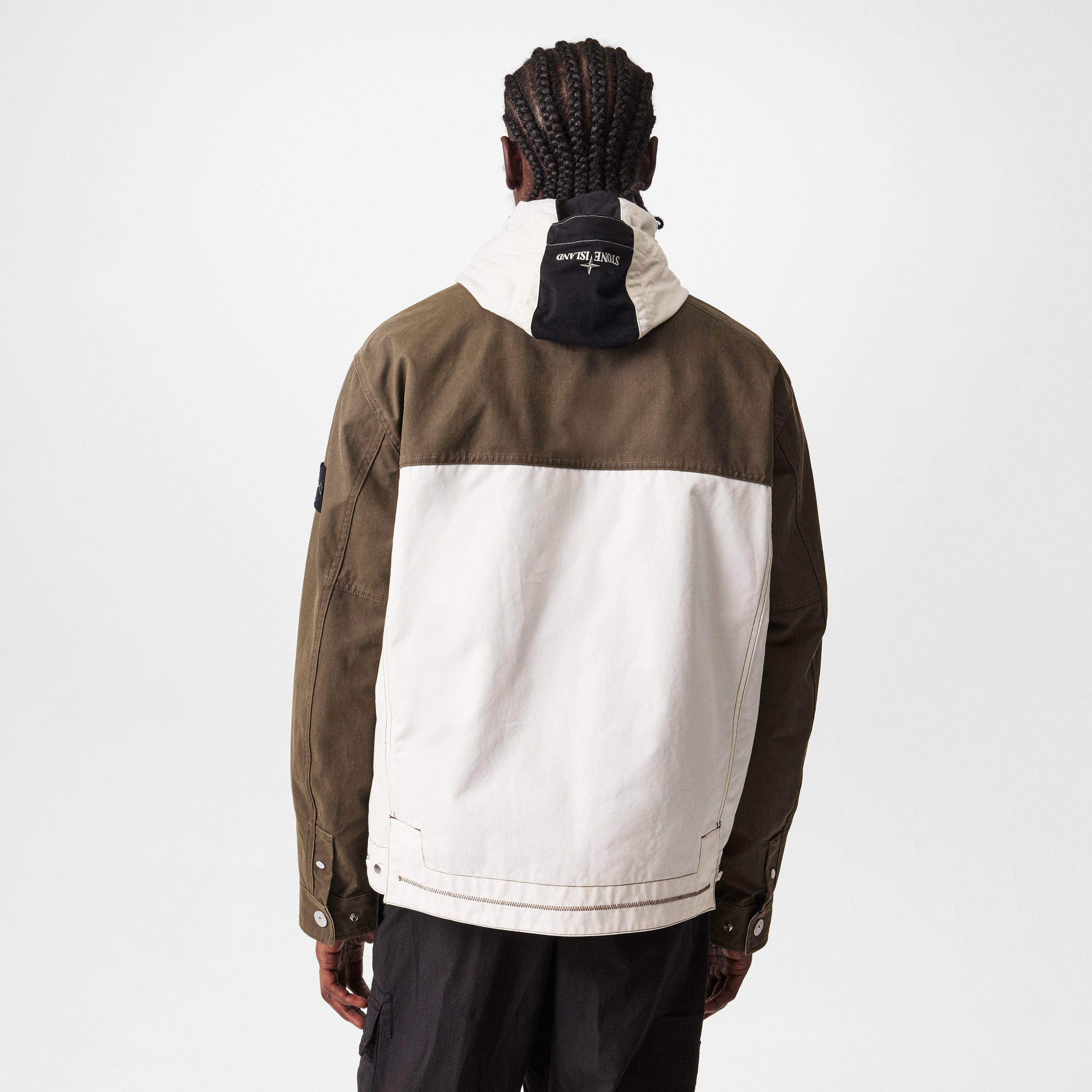 Verde V0054 - Stone Island - Men's Military Cotton Long Sleeve Field Jacket - 4